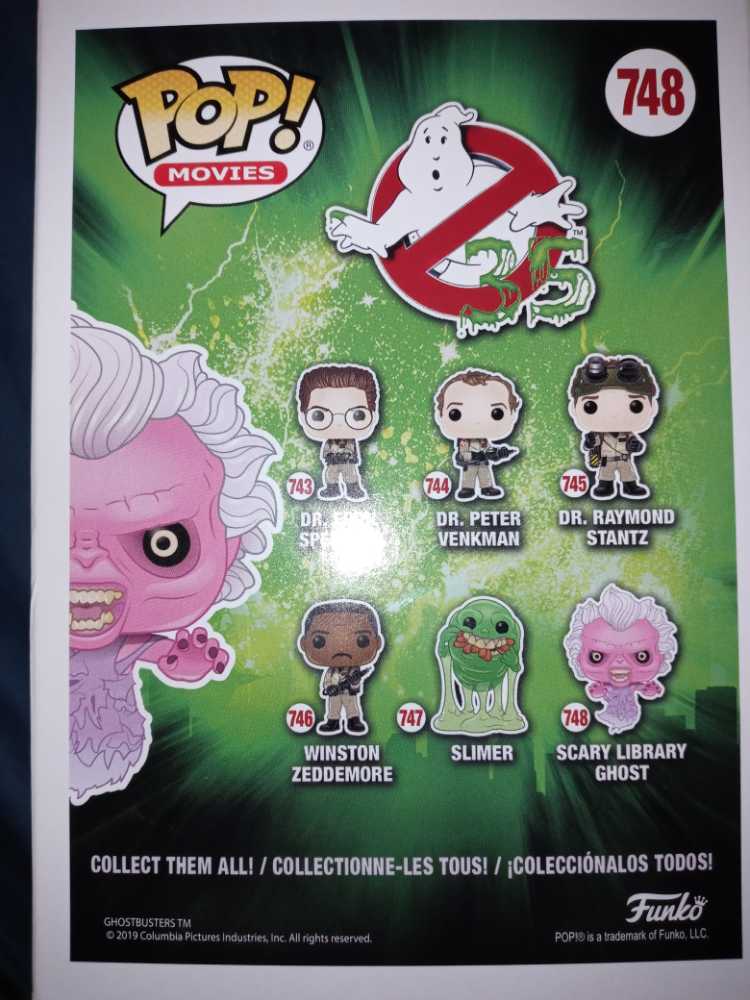 Funko Pop! # 748 Scary Library Ghost - Funko (Ghostbusters) action figure collectible [Barcode 889698393348] - Main Image 2