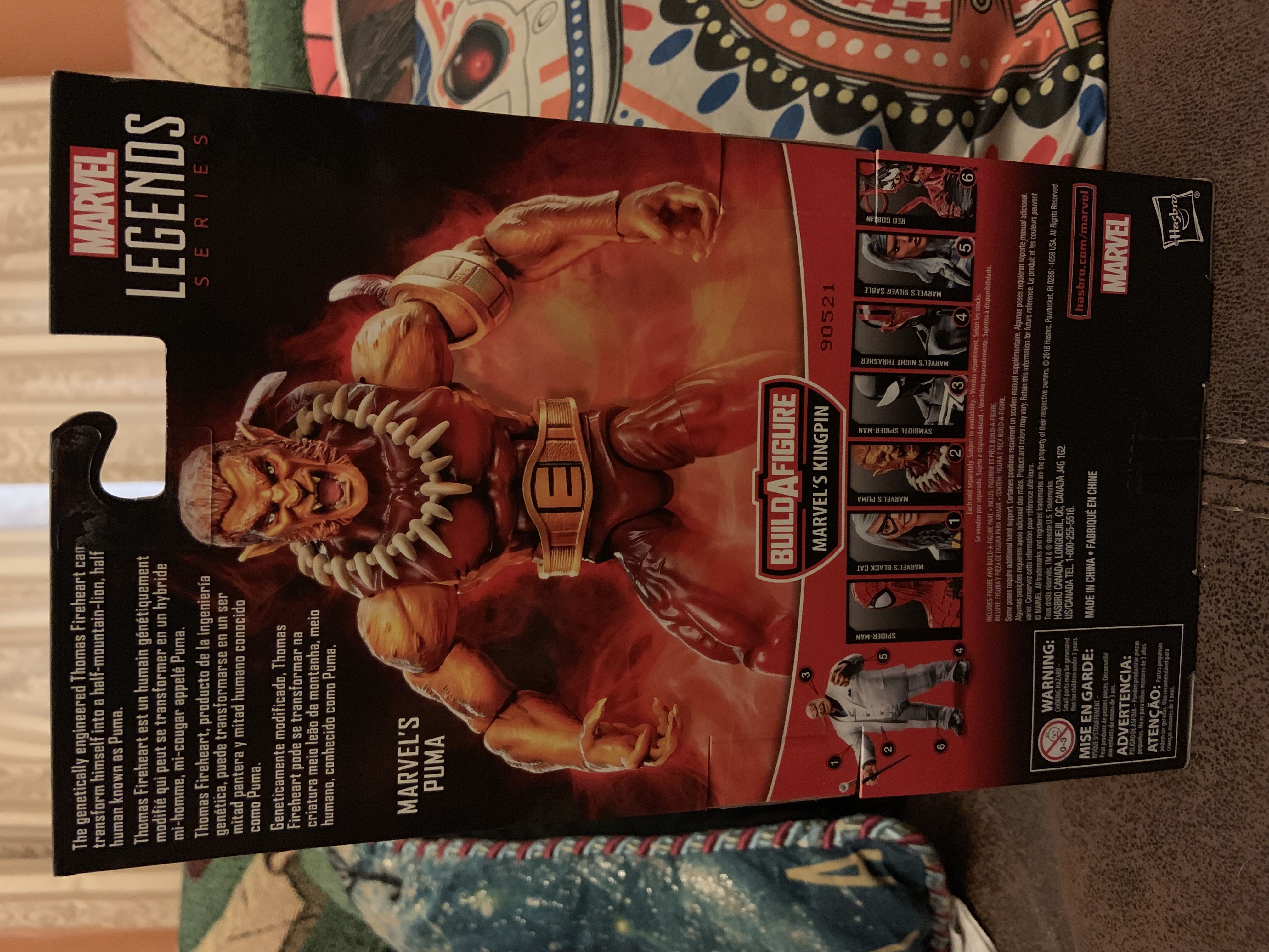 Puma - Hasbro (Marvel Legends Kingpin BAF Series) action figure collectible [Barcode 630509781836] - Main Image 2