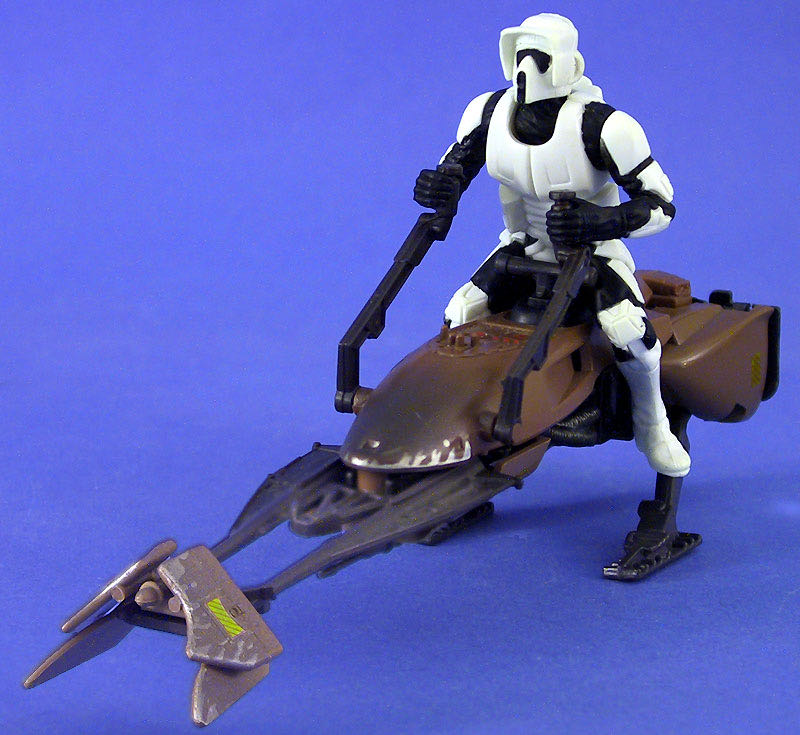 Imperial Speeder Bike - Hasbro / Kenner (Power Of The Force - Red Card) action figure collectible [Barcode 076281697659] - Main Image 4