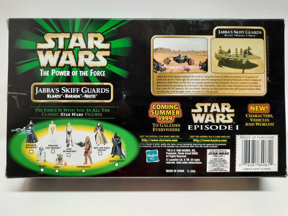 Boxset Figure. The Power Of The Force. Jabba’s Skiff Guards - Hasbro (Multipack) action figure collectible [Barcode 076281840611] - Main Image 2