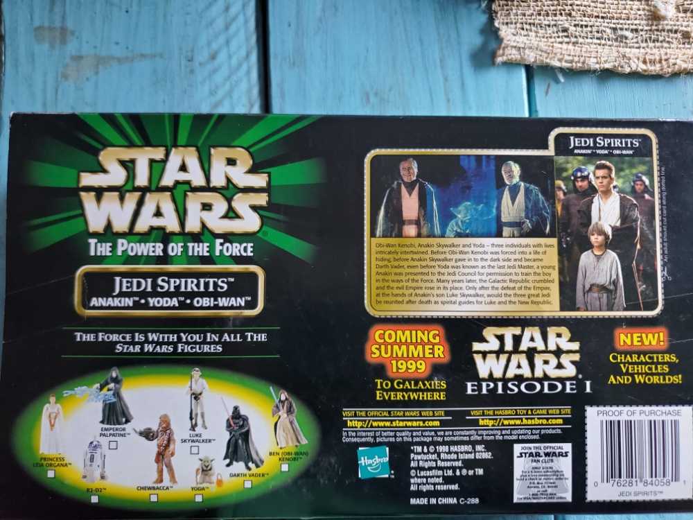 Jedi Spirits 3-Pack (Anakin, Yoda & Obi-Wan) - Hasbro (Star Wars: Episode VI - Return Of The Jedi) action figure collectible [Barcode 076281840581] - Main Image 3