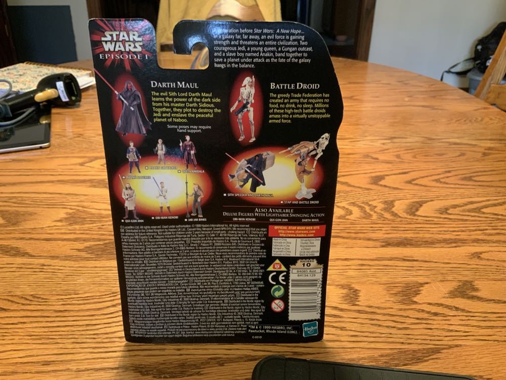 Darth Maul with bonus Battle Droid - Star Wars (Episode I) - Hasbro (Star Wars) action figure collectible [Barcode 5023117473425] - Main Image 2