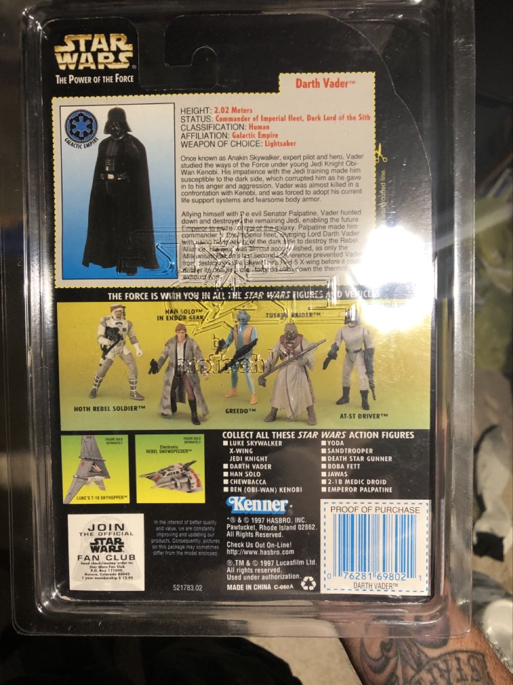 Darth Vader - Hasbro / Kenner (Star Wars - POTF) action figure collectible [Barcode 076281698021] - Main Image 2