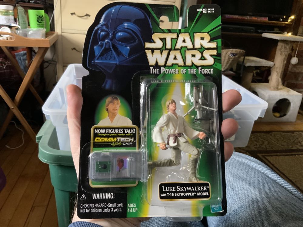 POTF - Luke Skywalker - Hasbro (Star Wars - Power of the Force - Green Card) action figure collectible [Barcode 076930842119] - Main Image 3