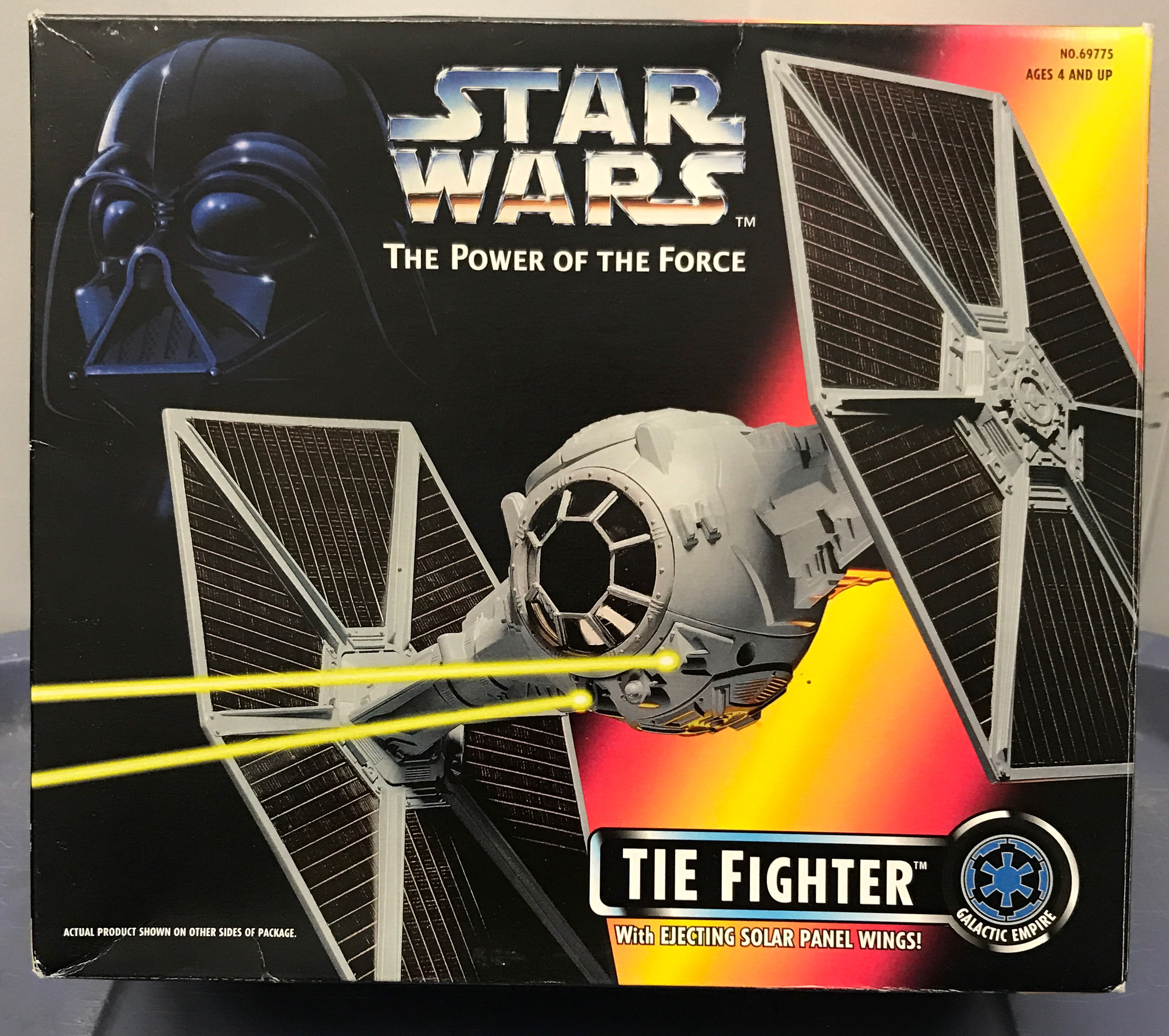 POTF TIE Fighter w/ Ejecting Solar Panel Wings! - Hasbo / Kenner (Vehicle) action figure collectible [Barcode 076281697758] - Main Image 2