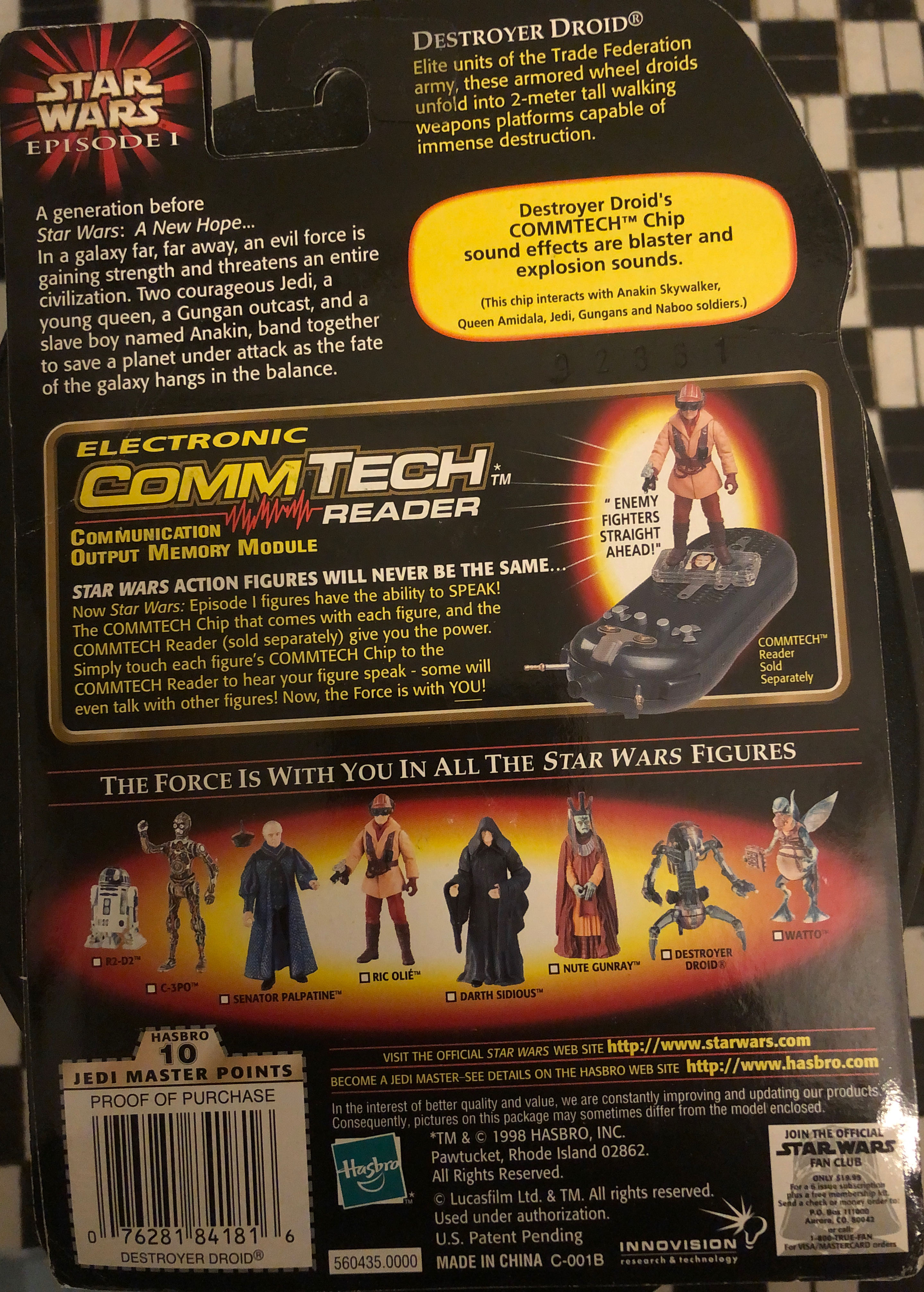 Destroyer Droid [No New Sticker] - Hasbro (Episode I) action figure collectible [Barcode 076281841816] - Main Image 2