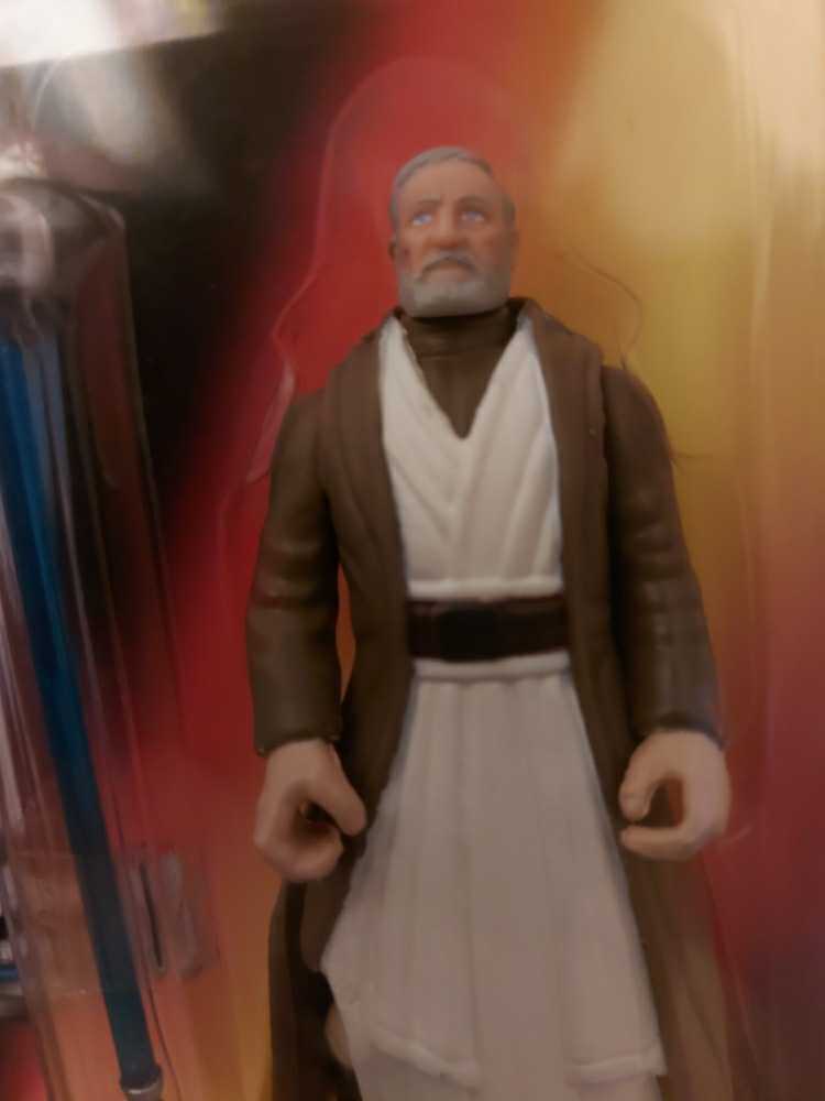 Ben (Obi-Wan) Kenobi (Short Saber) - Hasbro (Star Wars Power Of The Force (Red Card)) action figure collectible [Barcode 076281695761] - Main Image 3