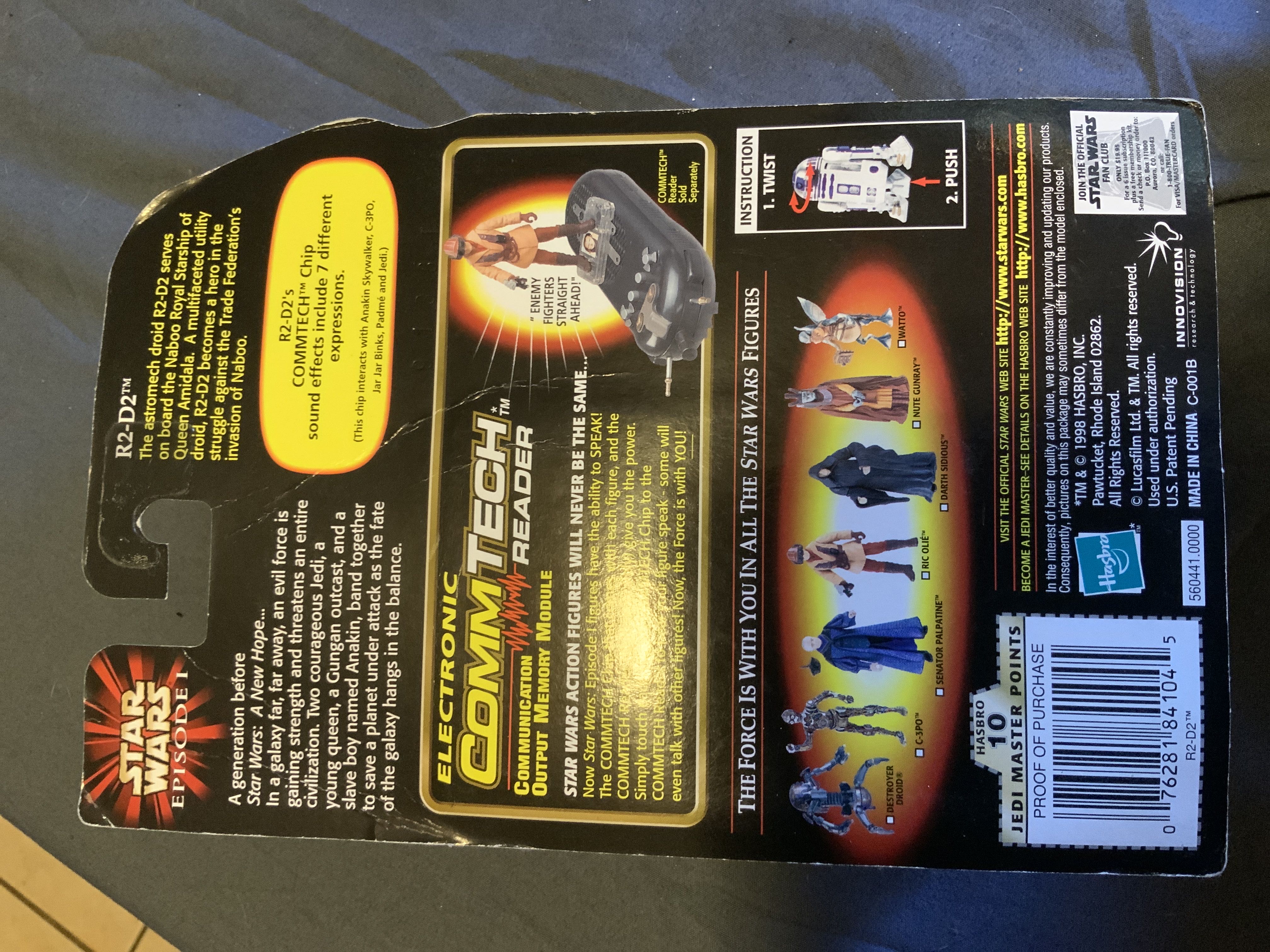 R2-D2 (With Booster Rockets) - Hasbro (Star Wars: Episode 1: 3”) action figure collectible [Barcode 076281841045] - Main Image 2