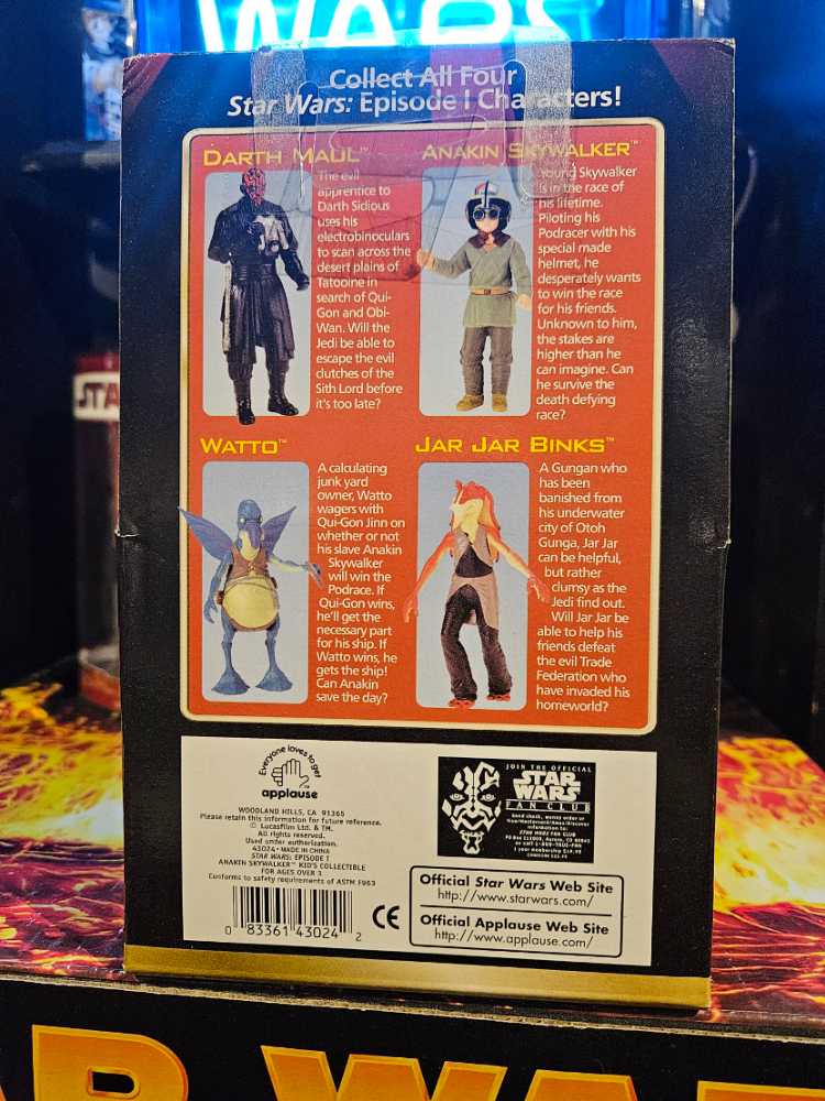 Anakin Skywalker Applause  (Star Wars) action figure collectible [Barcode 083361430242] - Main Image 2