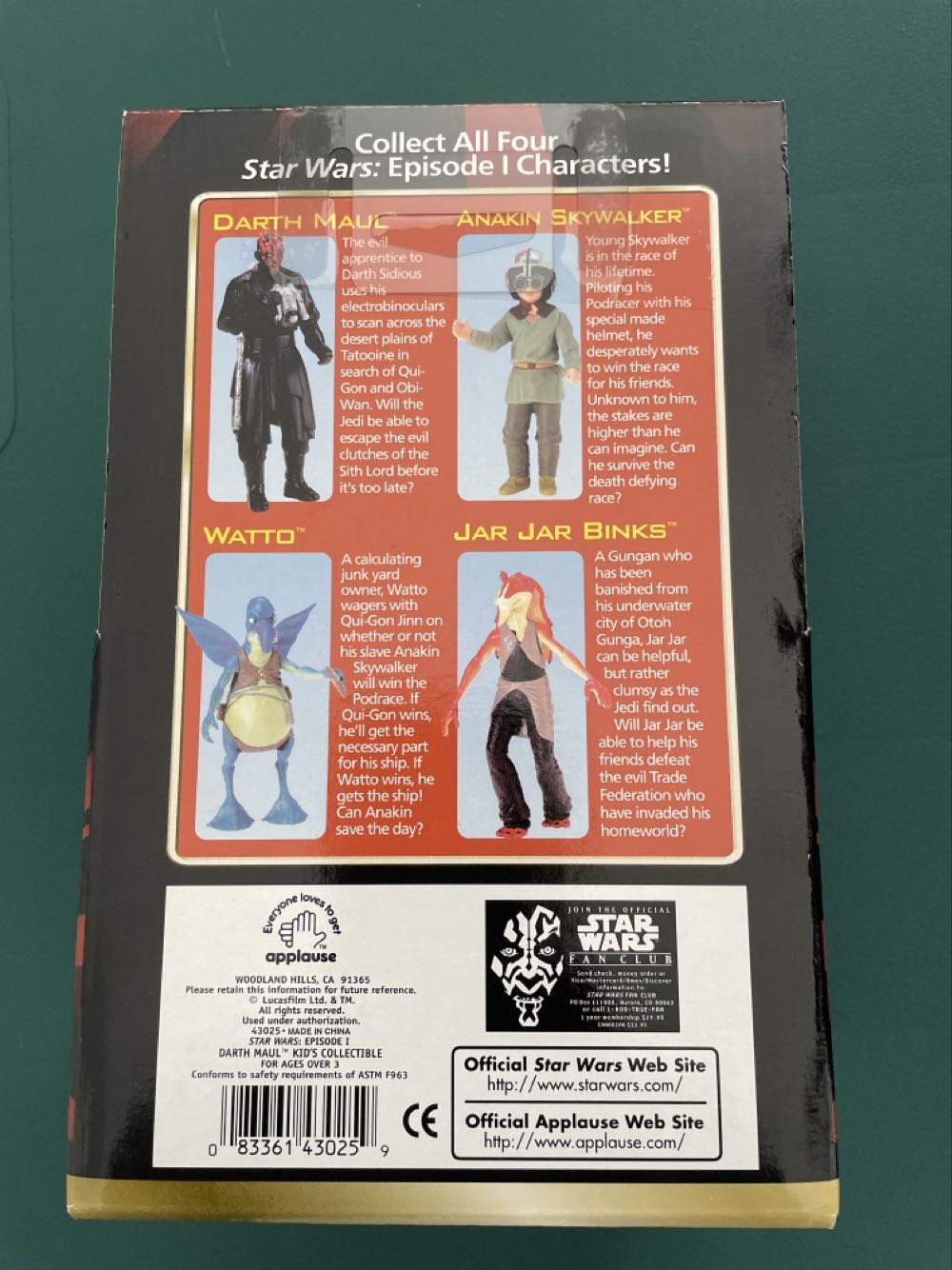 Star Wars Darth Maul - Applause (Star Wars) action figure collectible [Barcode 083361430259] - Main Image 2