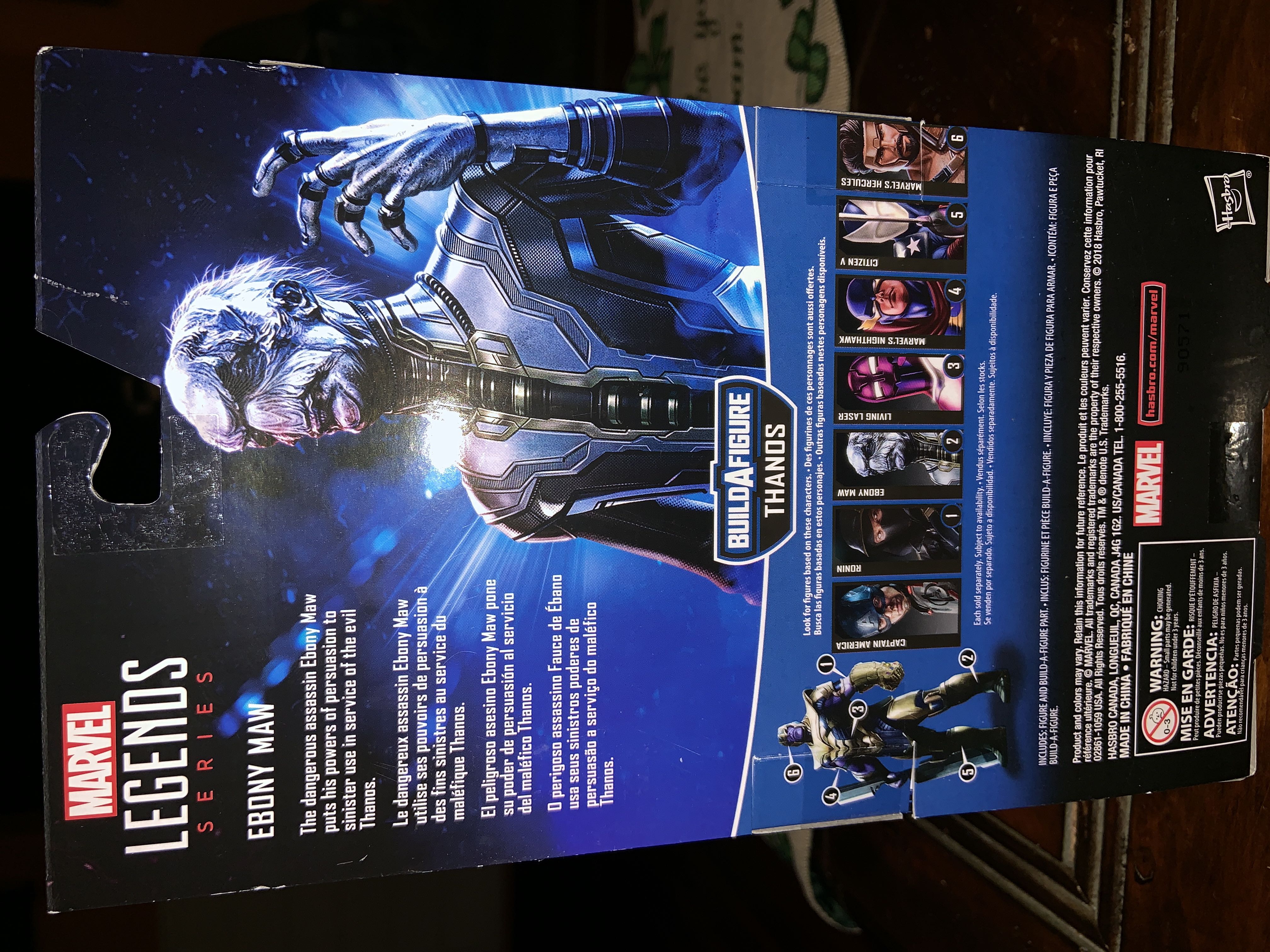 Ebony Maw (with Thanos BAF) [SOLD] - Hasbro (Avengers: Infinity War) action figure collectible [Barcode 630509803484] - Main Image 2