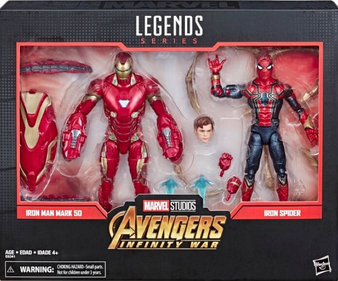 Iron Man (Mark 50) & Iron Spider - Hasbro (Avengers: Infinity War) action figure collectible [Barcode 630509833474] - Main Image 2