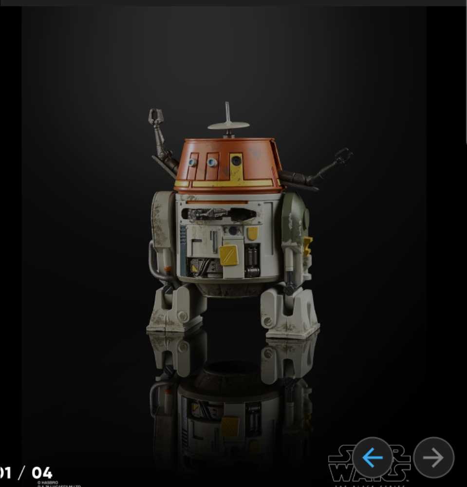 Chopper (C1-10P) (Rebel’s ) - Hasbro (Star Wars Black 6”) (Starwars Black 6 inch) action figure collectible [Barcode 630509794003] - Main Image 4