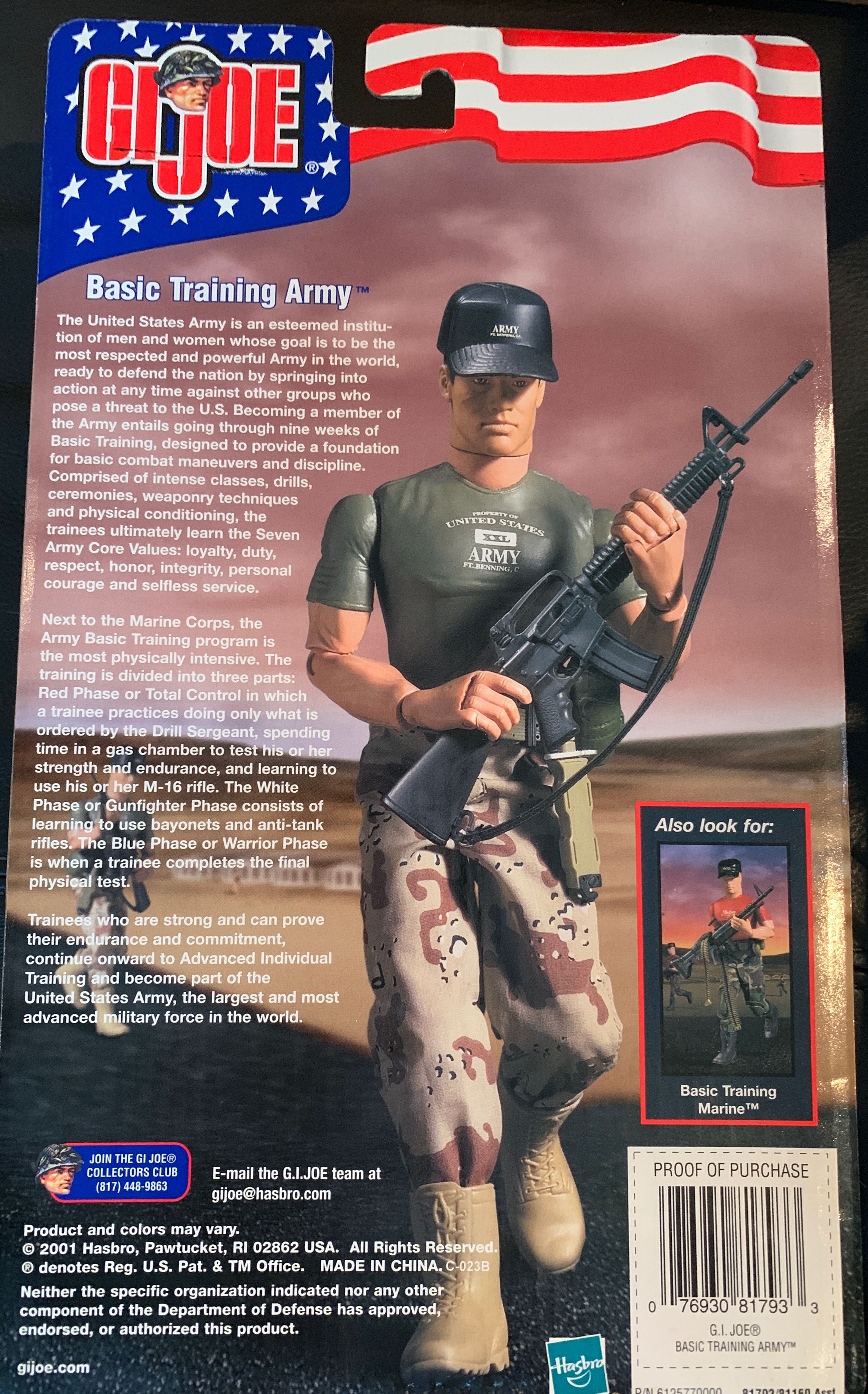 Basic Training Army - Hasbro action figure collectible [Barcode 076930817933] - Main Image 2