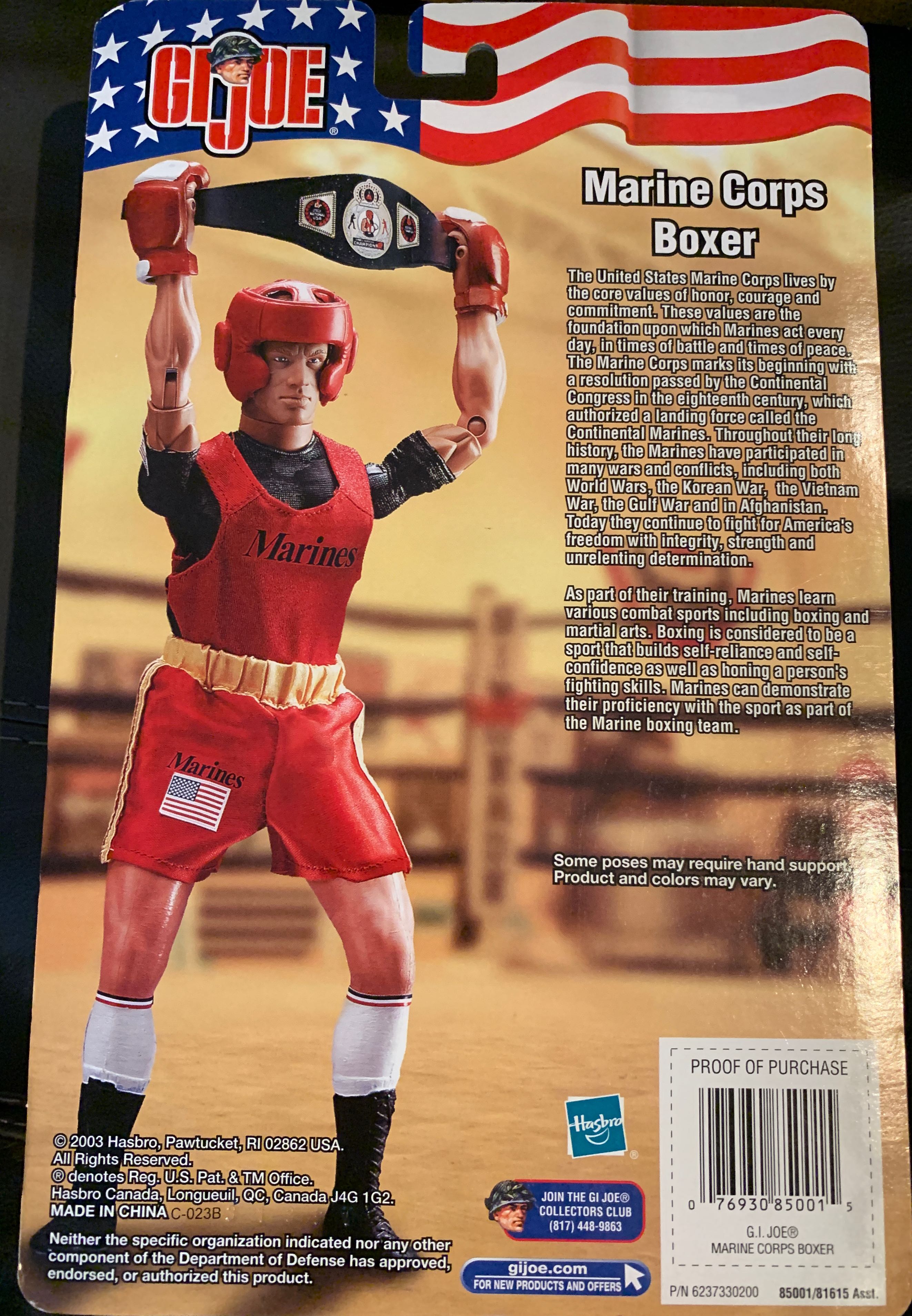 Marine Corps Boxer - Hasbro (G.I. Joe Classified) (Marine Corps) action figure collectible [Barcode 076930850015] - Main Image 2
