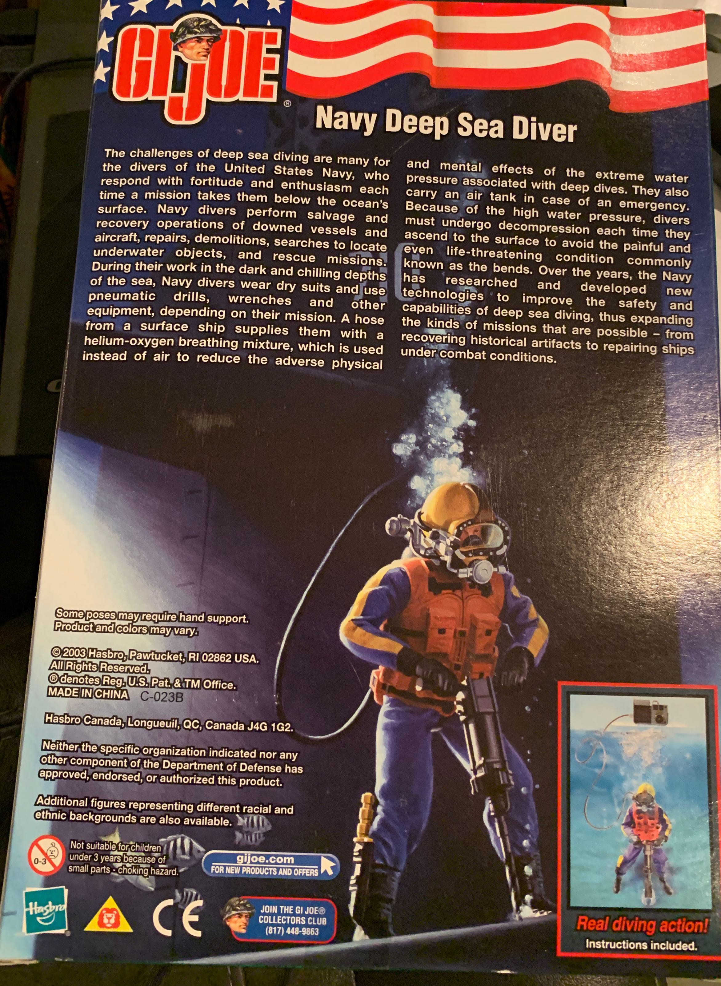 Navy Seal Deep Sea Diver - Hasbro action figure collectible [Barcode 076930818848] - Main Image 2