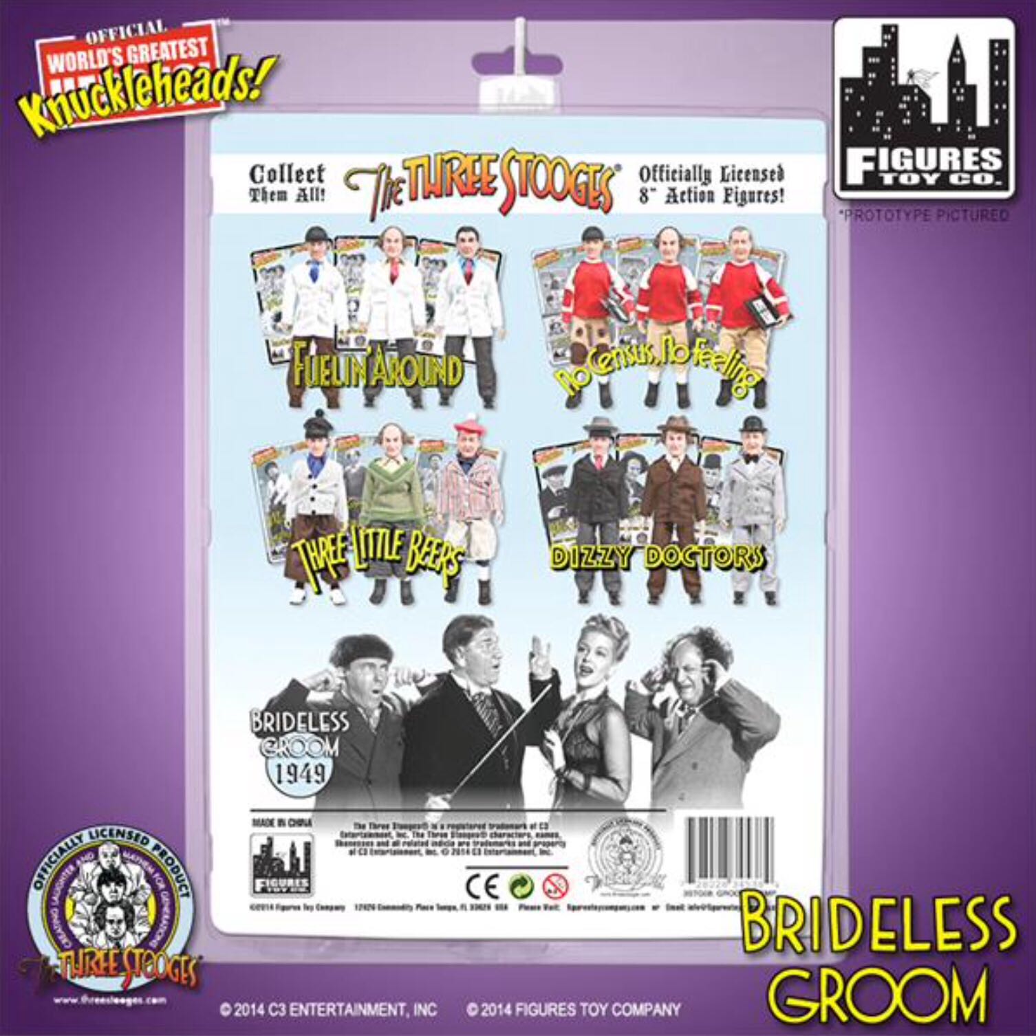 Shemp - Figures Toy Company (The Three Stooges) action figure collectible [Barcode 728028345384] - Main Image 3