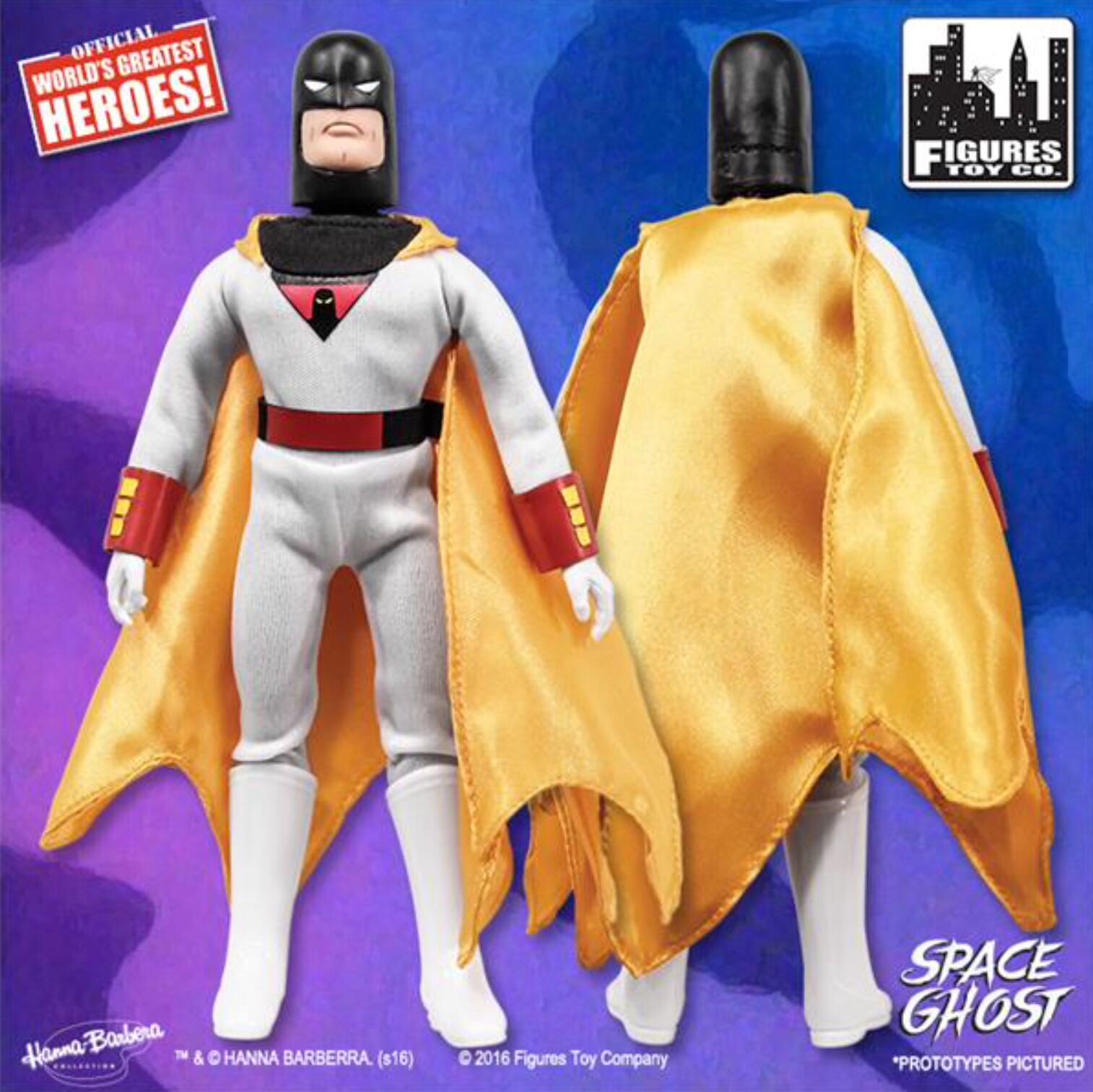 Space Ghost - Figures Toy Company (Space Ghost Retro 8 Inch Action Figures Series) action figure collectible [Barcode 744881535625] - Main Image 2