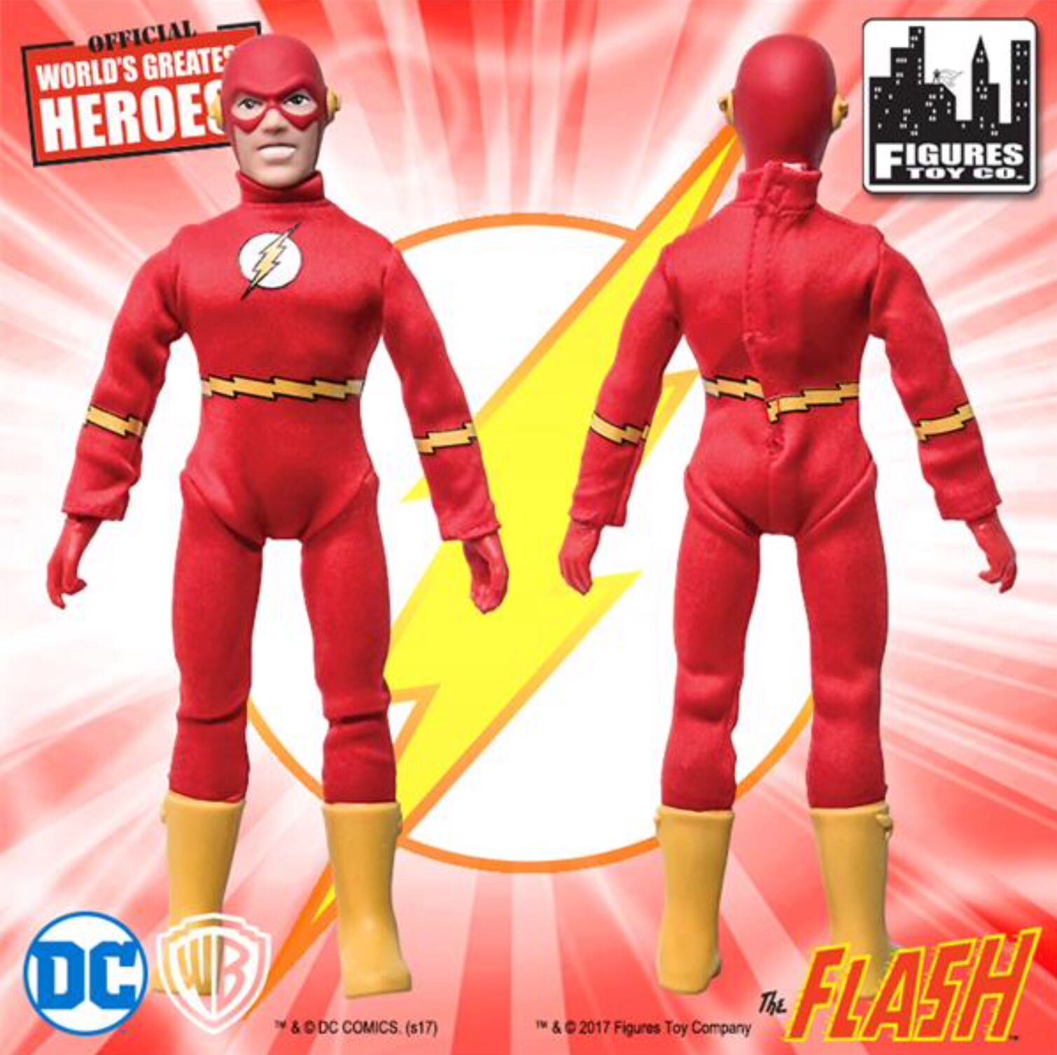 The Flash - Figures Toy Company (Flash Retro 8 Inch Action Figures Series 1) action figure collectible [Barcode 744881539319] - Main Image 2