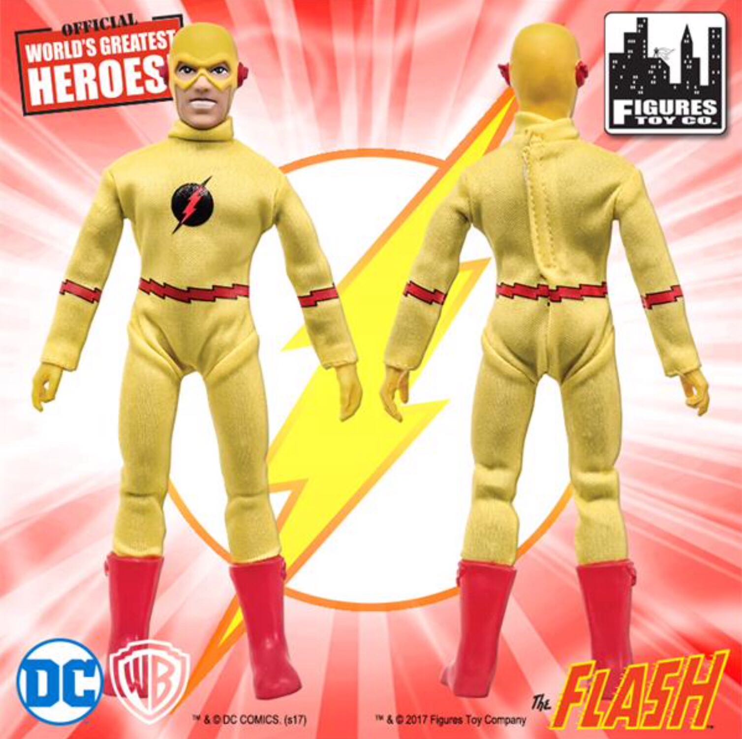 Flash-Reverse Flash - Figures Toy Company (Flash Retro 8 Inch Action Figures Series 1) action figure collectible [Barcode 744881539272] - Main Image 2