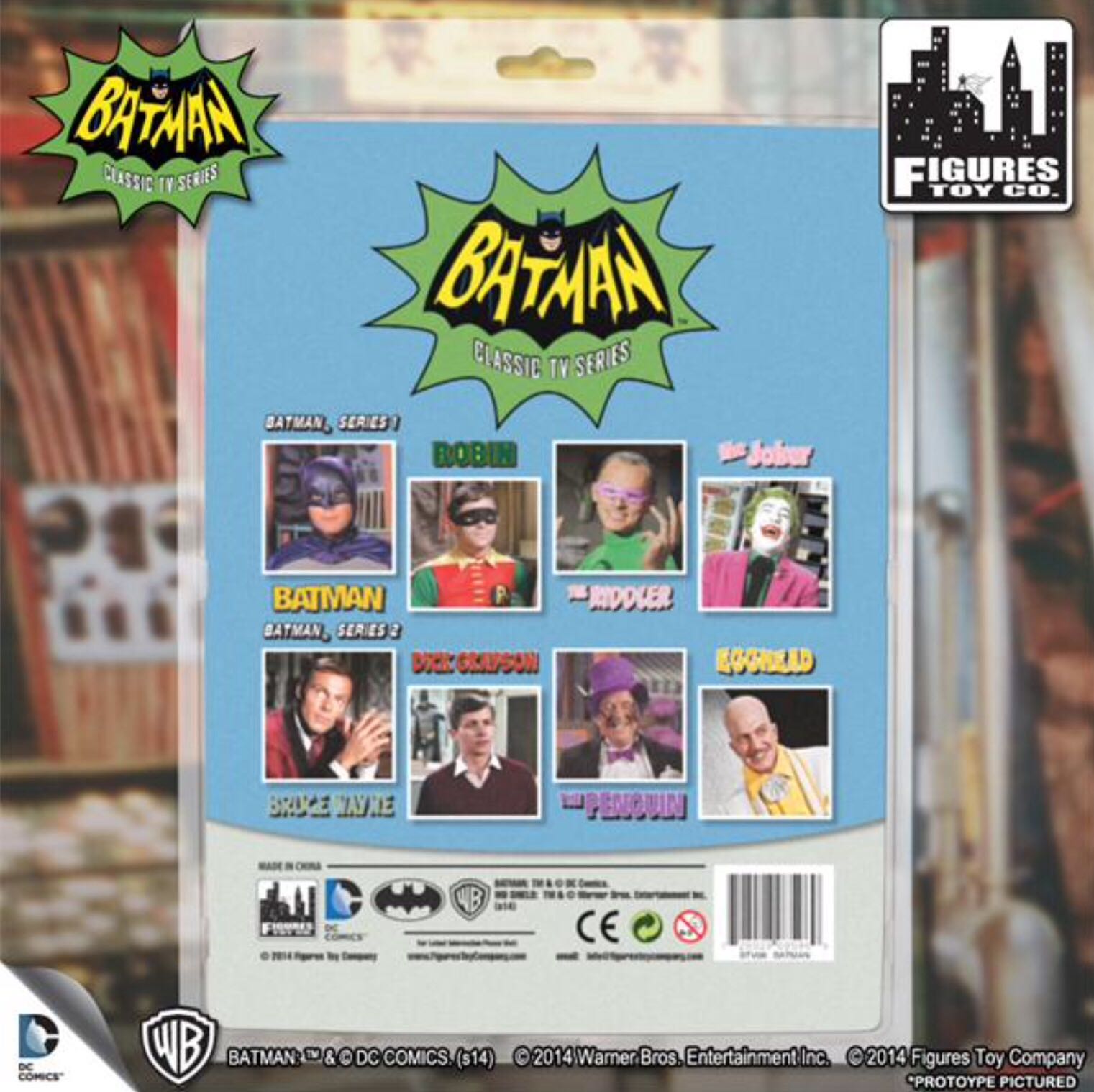 Figures Toy Company Batman Classic 1966 TV Series - Batman 8” Action Figure - Figures Toy Company (Batman Classic TV Series 8 Inch Action Figures Series 1) action figure collectible [Barcode 728028085969] - Main Image 2