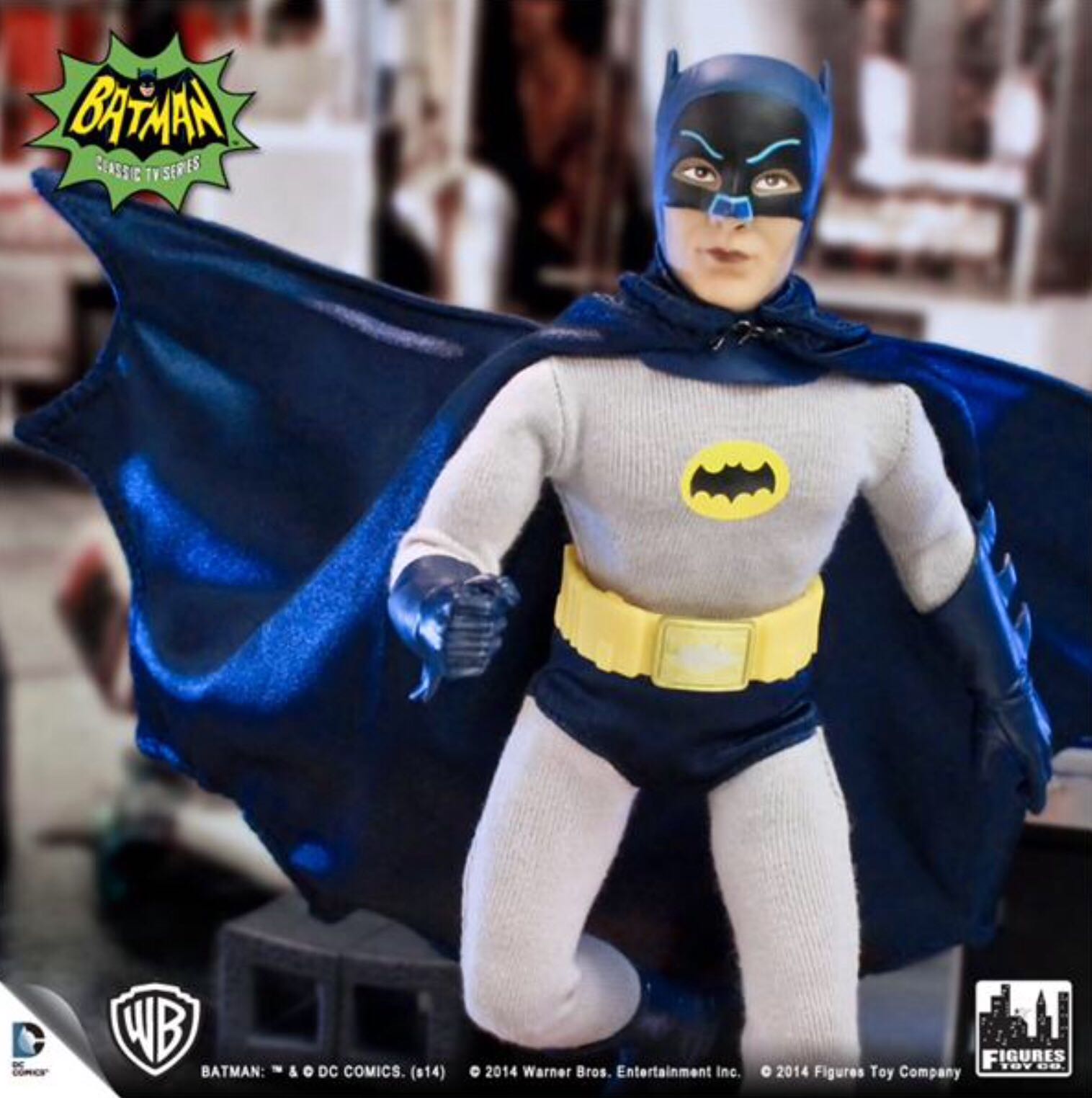 Figures Toy Company Batman Classic 1966 TV Series - Batman 8” Action Figure - Figures Toy Company (Batman Classic TV Series 8 Inch Action Figures Series 1) action figure collectible [Barcode 728028085969] - Main Image 4