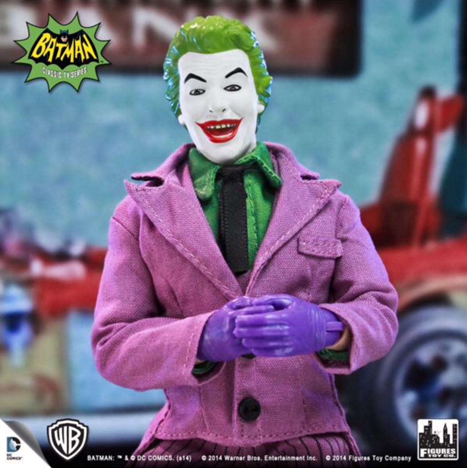 Figures Toy Company Batman Classic 1966 TV Series - The Joker  - Figures Toy Company (Batman Classic Tv Series) action figure collectible [Barcode 728028086003] - Main Image 3