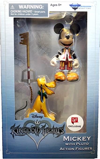 Kingdom Hearts: Mickey with Pluto - Diamomd Select (Kingdom Hearts II) action figure collectible [Barcode 699788823897] - Main Image 3