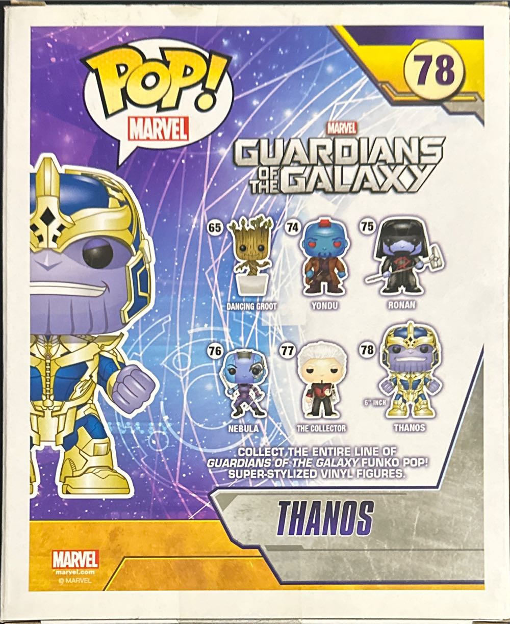 Thanos Glow In The Dark #78 Entertainment Earth Exclusive  action figure collectible [Barcode 849803057398] - Main Image 2