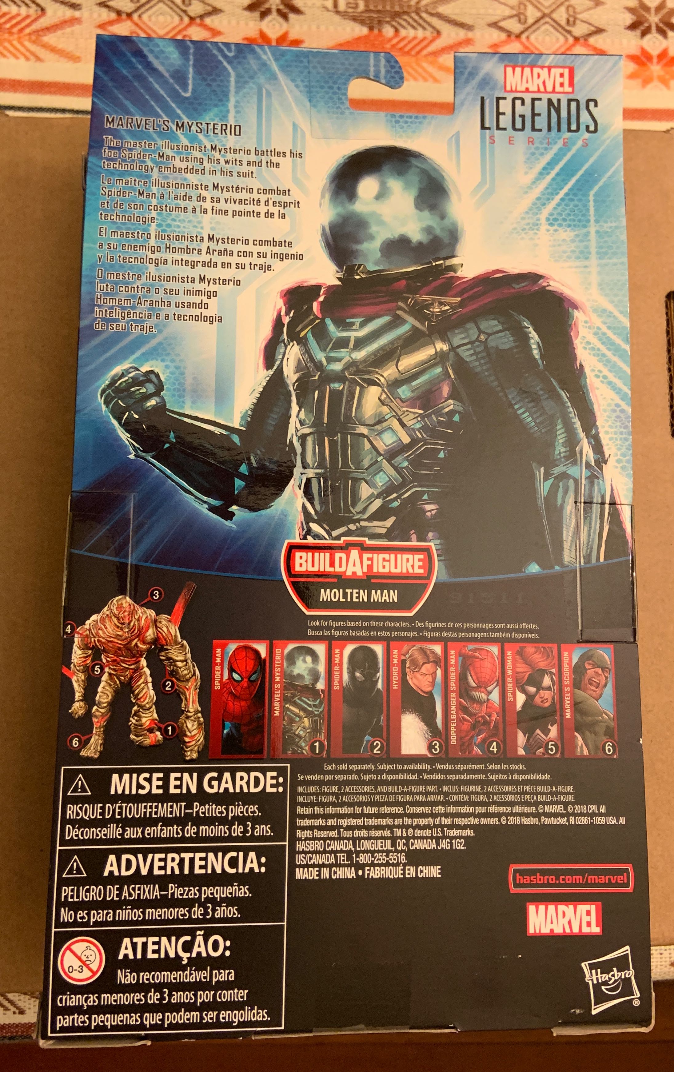 Mysterio - Marvel Legends (Marvel (Spider-Man Movies - MCU)) action figure collectible [Barcode 630509817214] - Main Image 2