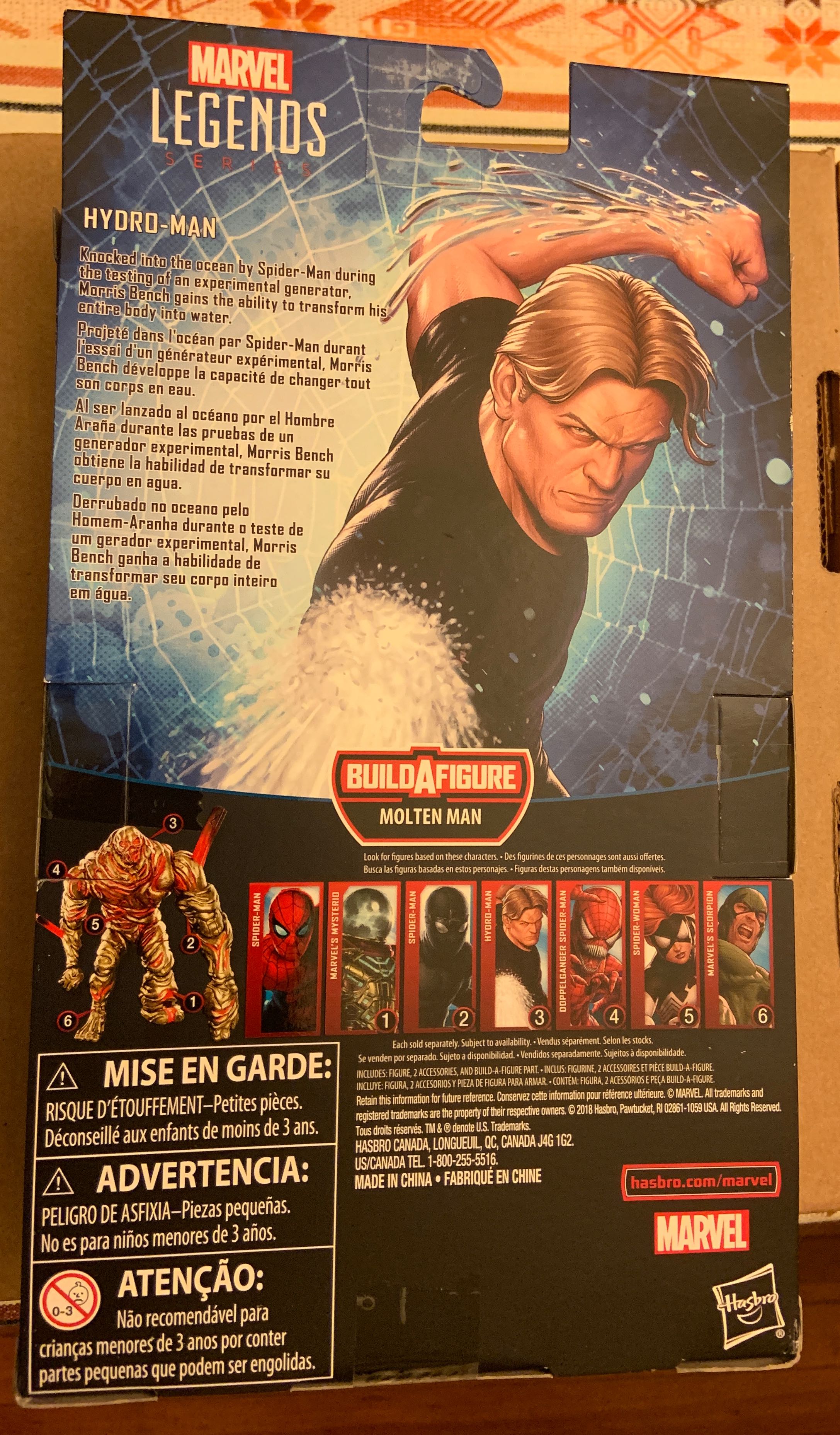 Marvel Legends Hydro-Man - Hasbro (Marvel Legends) action figure collectible [Barcode 630509817221] - Main Image 2