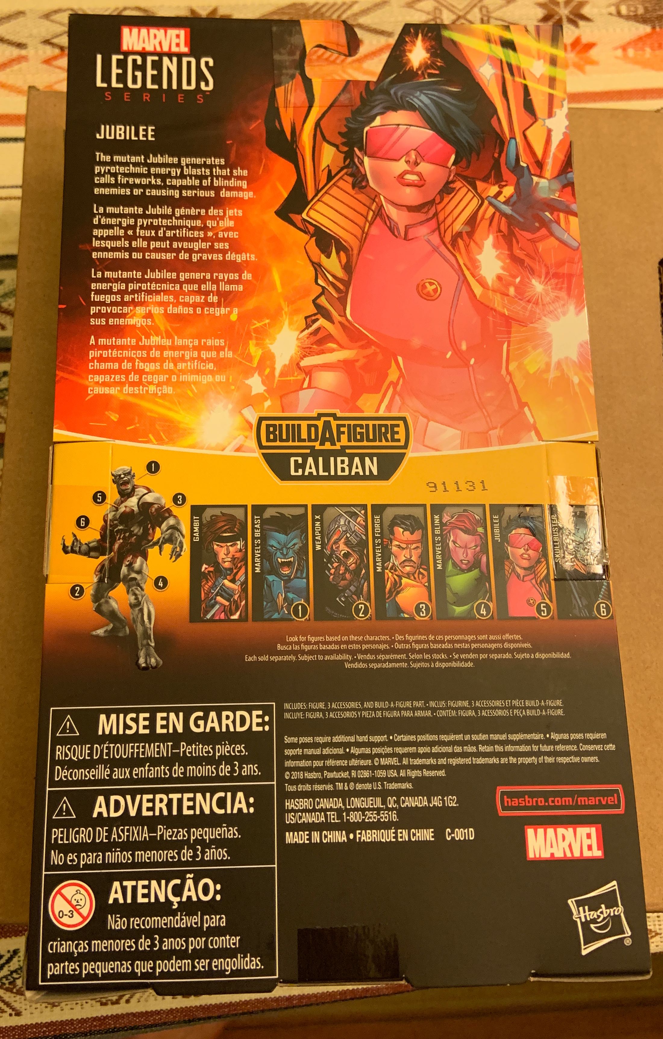 Jubilee - Hasbro (Marvel Legends X-Men) action figure collectible [Barcode 630509448890] - Main Image 2