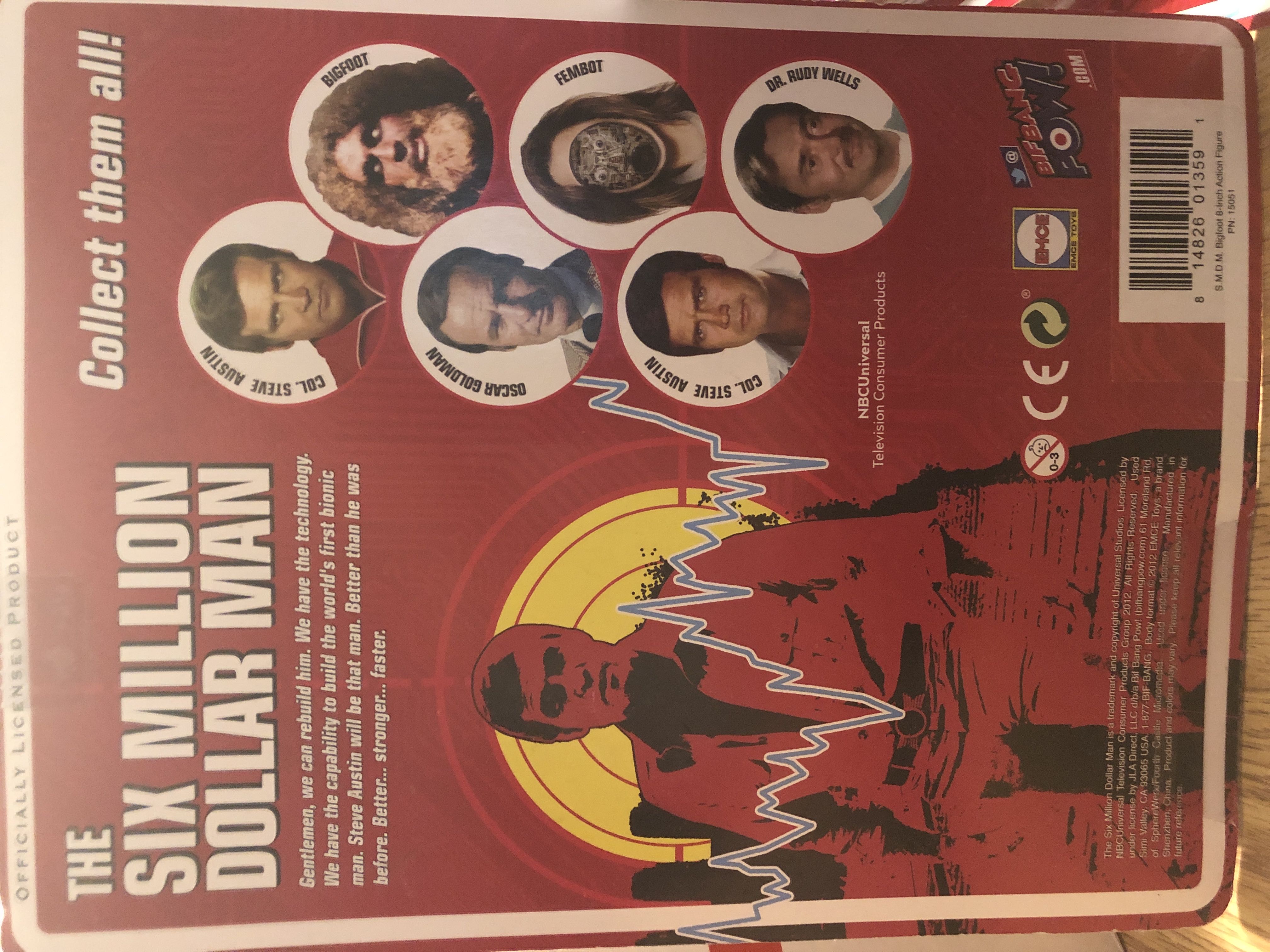 Six Million Dollar Man Bigfoot - Bif Bang Pow! (Six Million Dollar Man) action figure collectible [Barcode 814826013591] - Main Image 2