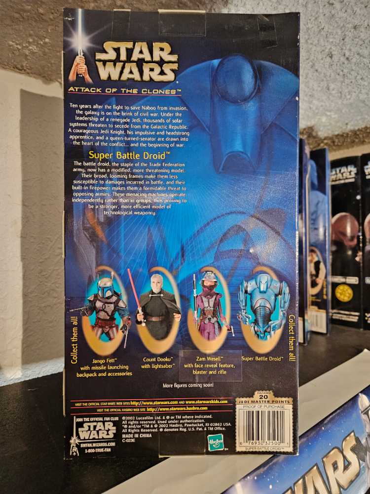 Super Battle Droid 12” - Hasbro (2002-2003 Star Wars Saga) action figure collectible [Barcode 076930325001] - Main Image 2