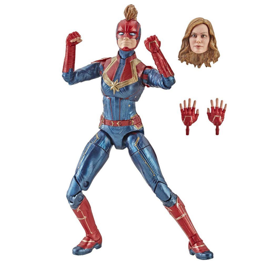 Captain Marvel (Carol Danvers) - Marvel Legends (MCU (Avengers - Marvels)) action figure collectible [Barcode 630509775439] - Main Image 2