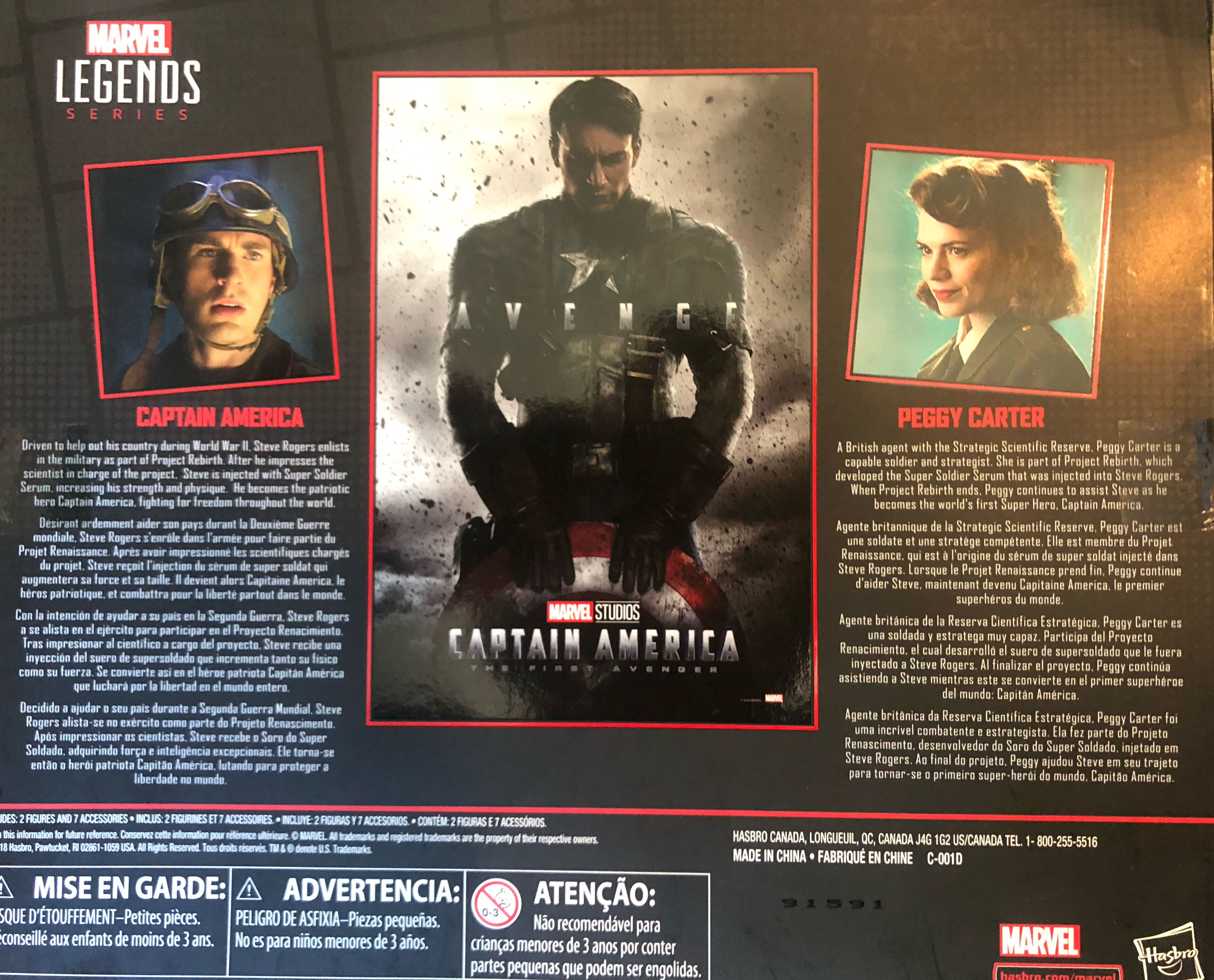 Peggy Carter (Captain America The First Avenger MCU) - Hasbro (Captain America: The First Avenger) action figure collectible [Barcode 630509833498] - Main Image 2