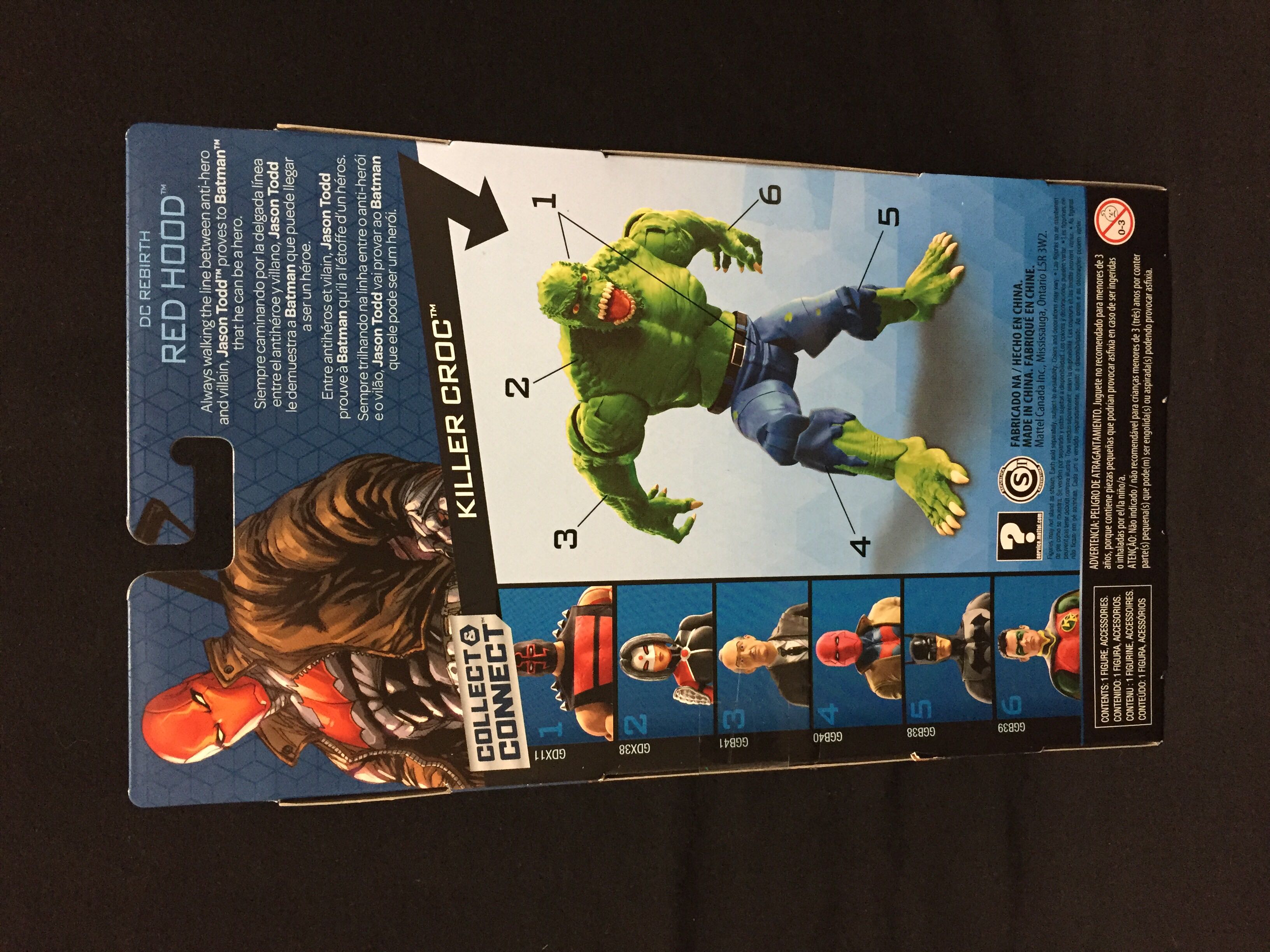 Red Hood (Jason Todd) - Mattel (DC Multiverse Killer Croc BAF Series) action figure collectible [Barcode 887961774009] - Main Image 3