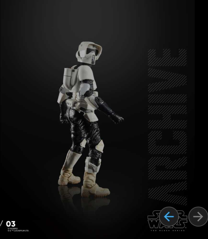Scout Trooper - Hasbro (Star Wars Archive) action figure collectible [Barcode 630509837229] - Main Image 3