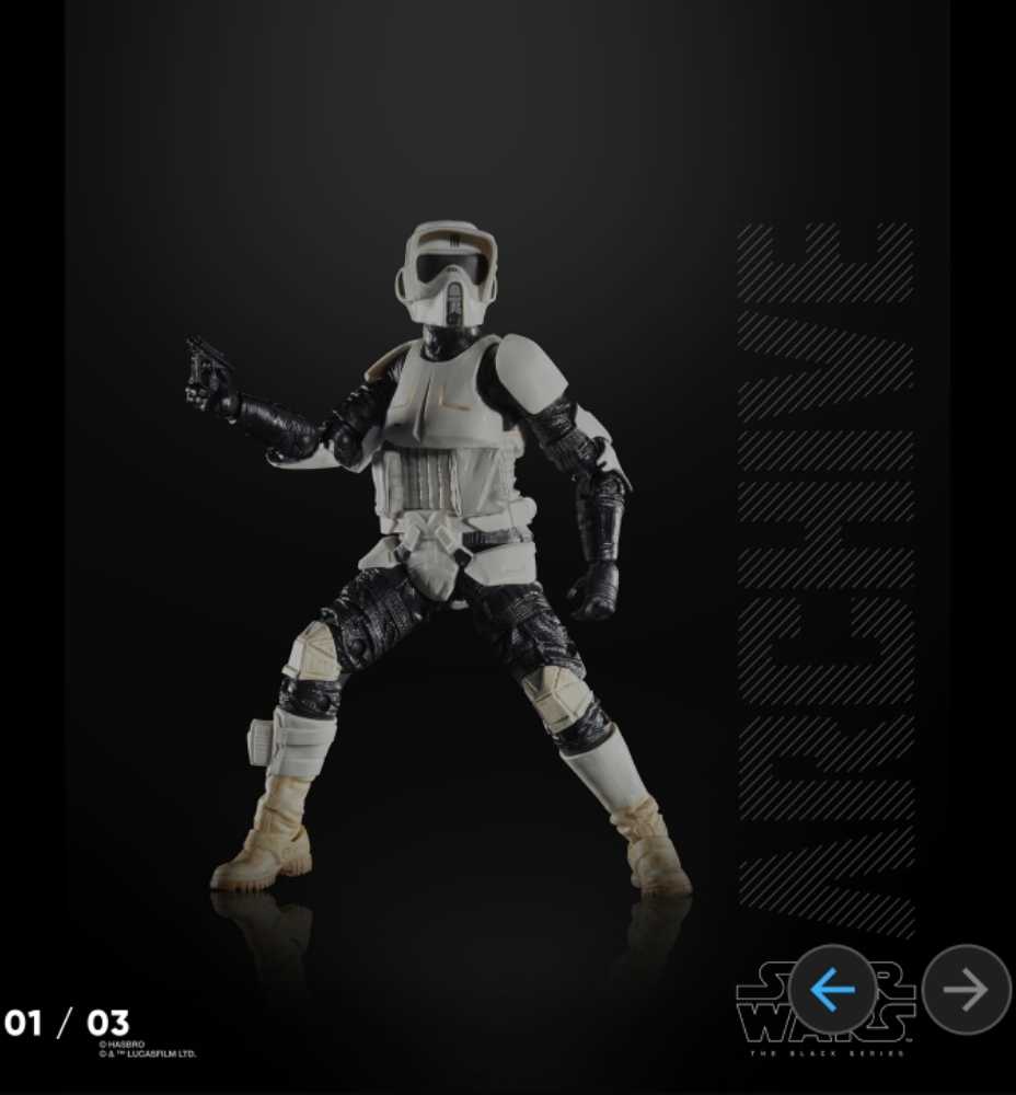 Scout Trooper - Hasbro (Star Wars Archive) action figure collectible [Barcode 630509837229] - Main Image 4