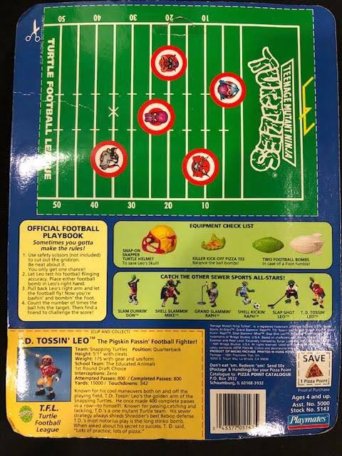 TMNT - T. D. Tossin’ Leo - Playmates Toys (Teenage Mutant Ninjaturtles) action figure collectible - Main Image 2