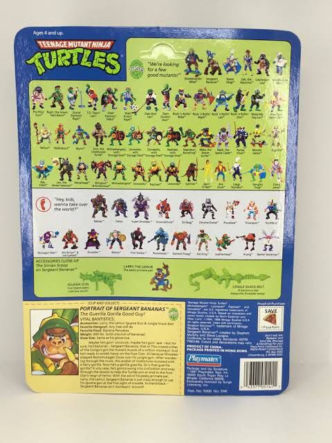 Sergeant Bananas - Playmates (Teenage Mutant Ninja Turtles (1991)) action figure collectible - Main Image 2