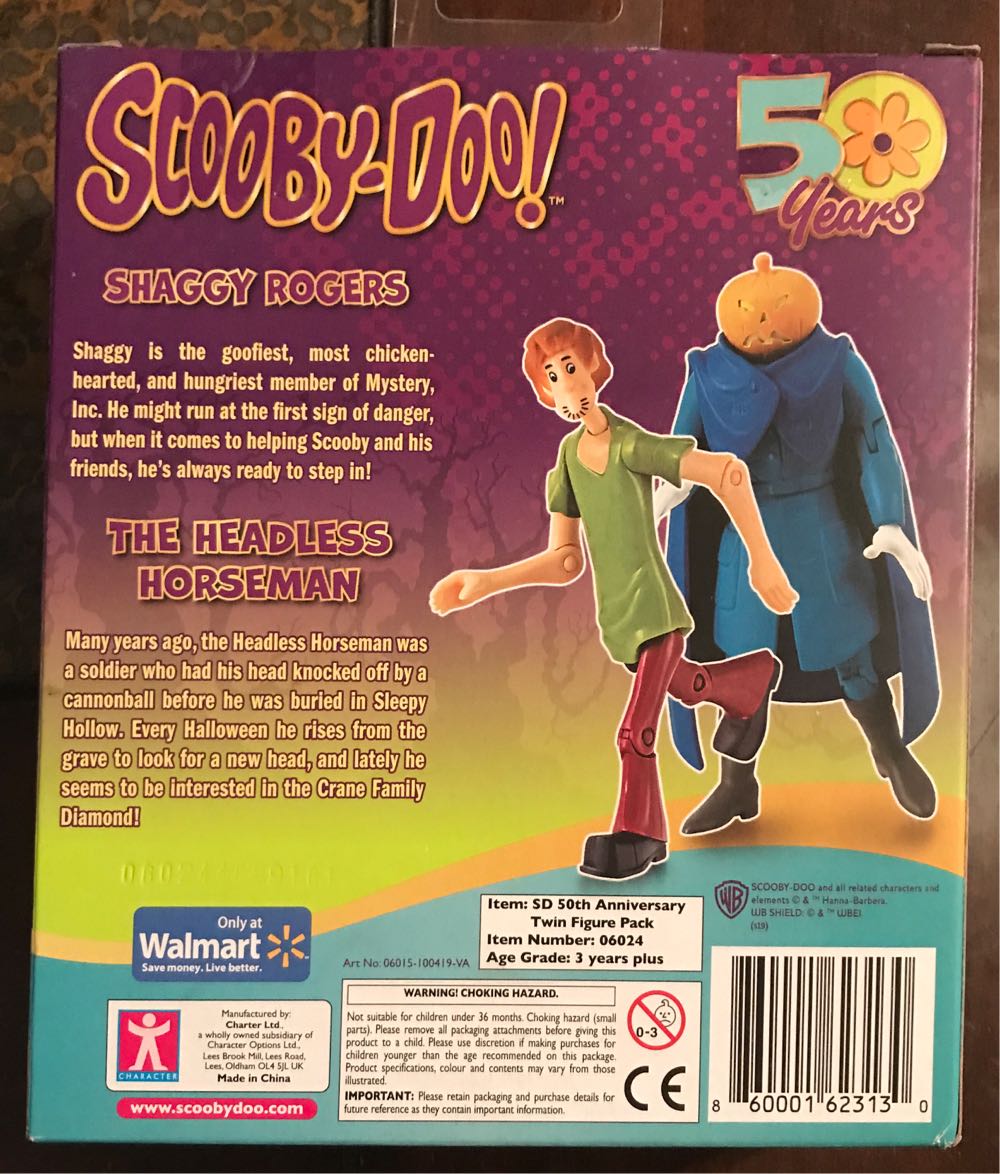 Scooby-Doo 50th - Shaggy and Headless Horseman Twin Pack - Character Options (Hanna-Barbera) action figure collectible [Barcode 860001623130] - Main Image 2