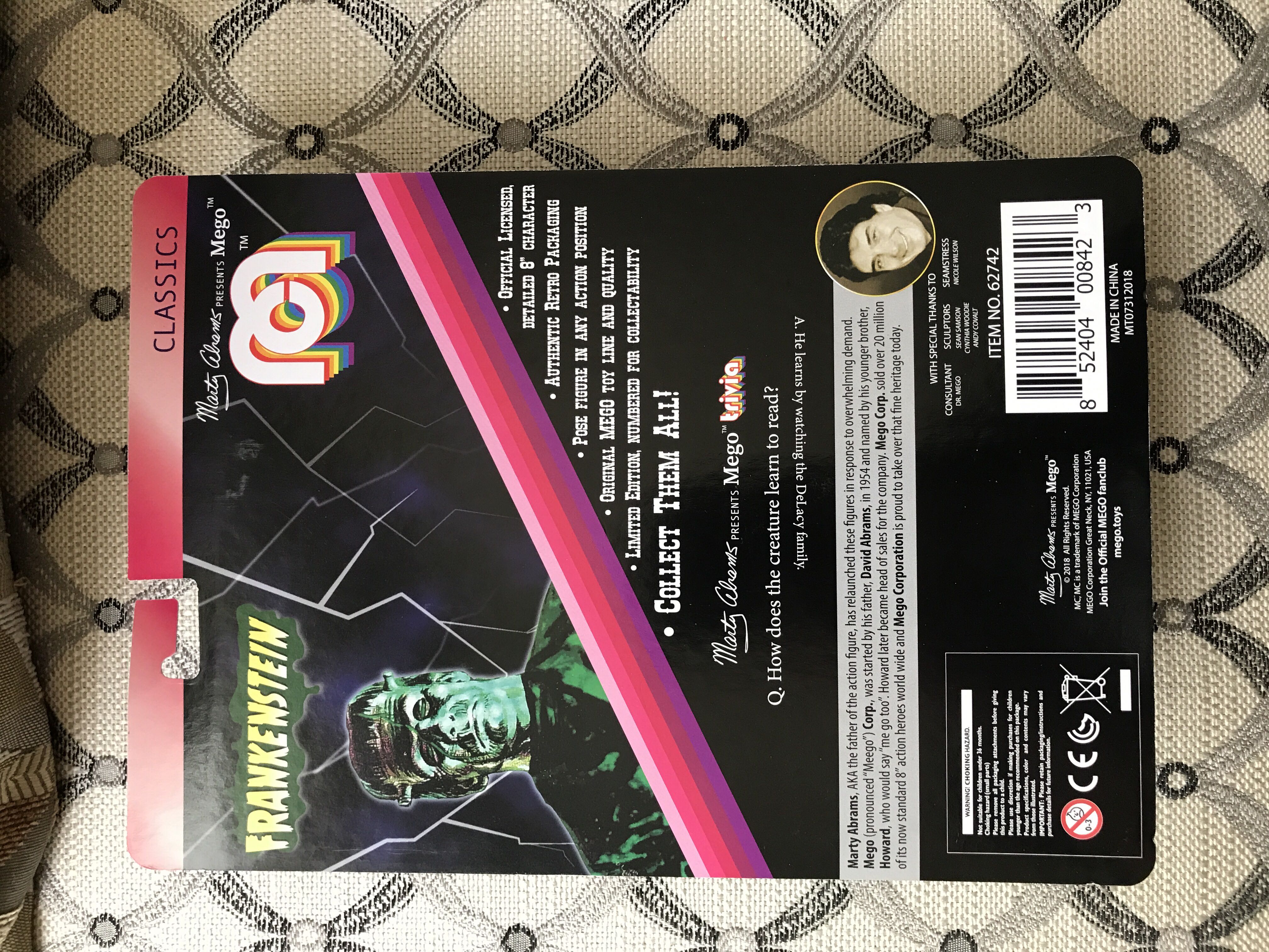 Mego Frankenstein Monster Figure - MEGO Corp. (Star Trek: Deep Space Nine) action figure collectible [Barcode 852404008423] - Main Image 2