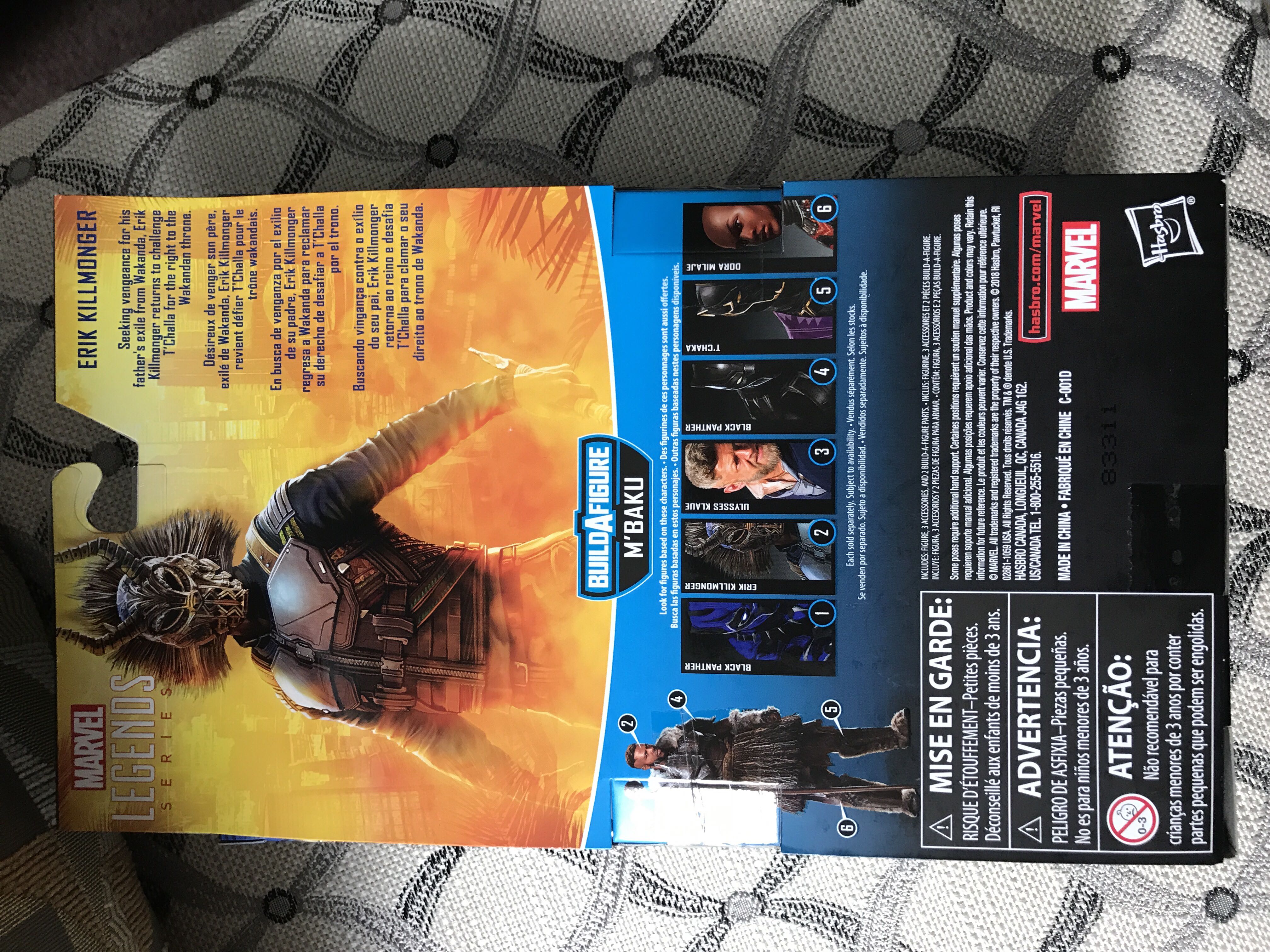 Killmonger - Marvel Legends (MCU (Avengers - Wakanda)) action figure collectible [Barcode 630509786893] - Main Image 2