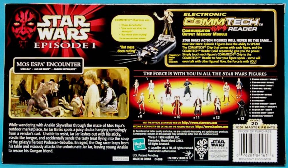 Boxset Figure. episode 1 Mos Espa Encounter [White Chip] - Hasbro (Episode I (Cinema Scenes)) action figure collectible [Barcode 076281841618] - Main Image 2