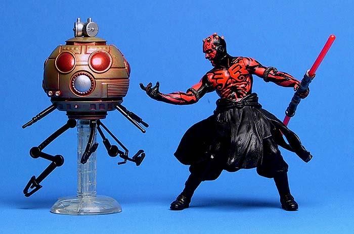 Darth Maul with Sith Attack Droid - Hasbro (Star Wars - Power Of The Jedi) action figure collectible [Barcode 076930846544] - Main Image 4
