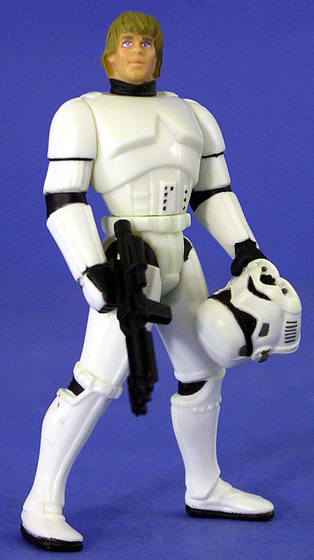 Luke Skywalker in Stormtrooper Disguise - Hasbro (Star Wars - POTF) action figure collectible [Barcode 076281696041] - Main Image 4