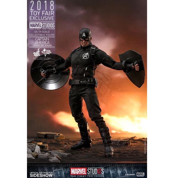 Hot Toys Marvel Infinity War Captain America Concept Version - Hot Toys (Captain America) action figure collectible [Barcode 4897011186313] - Main Image 4