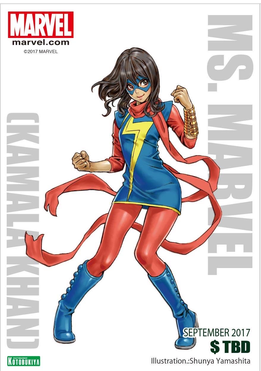 Ms. Marvel Kamala Khan - Kotobukyia (Marvel Bishoujo Statue) action figure collectible [Barcode 190526004849] - Main Image 4