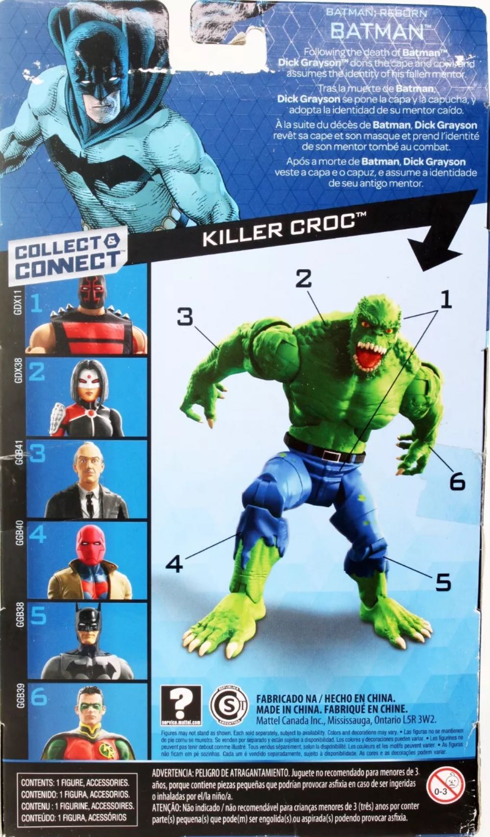 DC Multiverse Killer Croc CNC Series  BATMAN - DICK GRAYSON - DC Mattel (Dc Comics Multiverse) action figure collectible [Barcode 887961774030] - Main Image 4